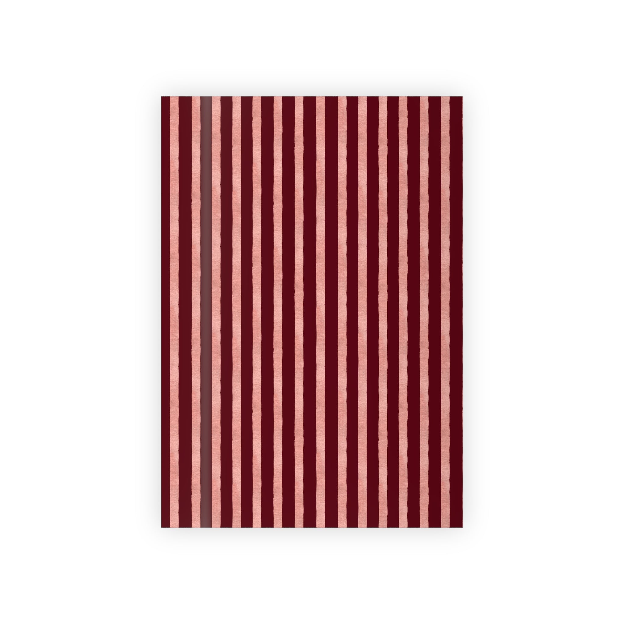 Blush Column | Burgundy & Soft Pink Stripe Wrapping Paper