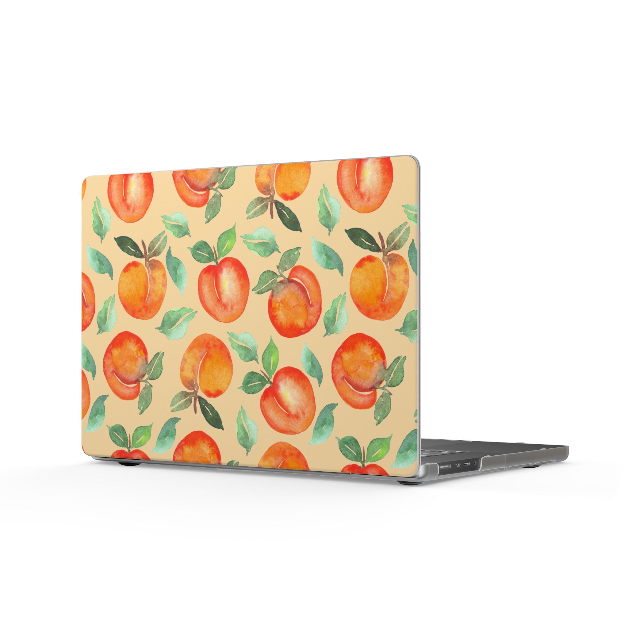 Peach Study | Watercolor Peach Pattern Laptop Sleeve