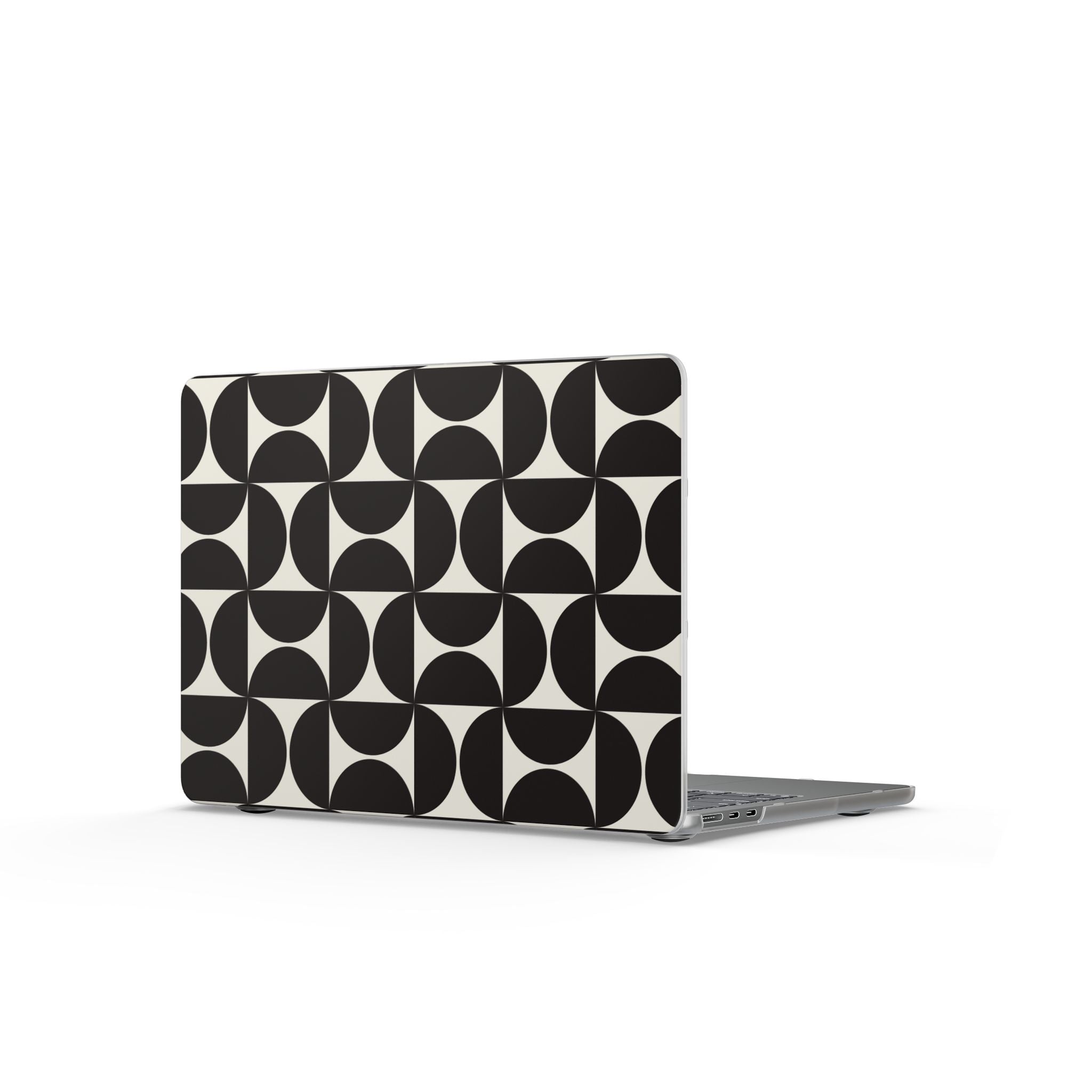 Noir Mod | Black Geometric Retro Laptop Sleeve