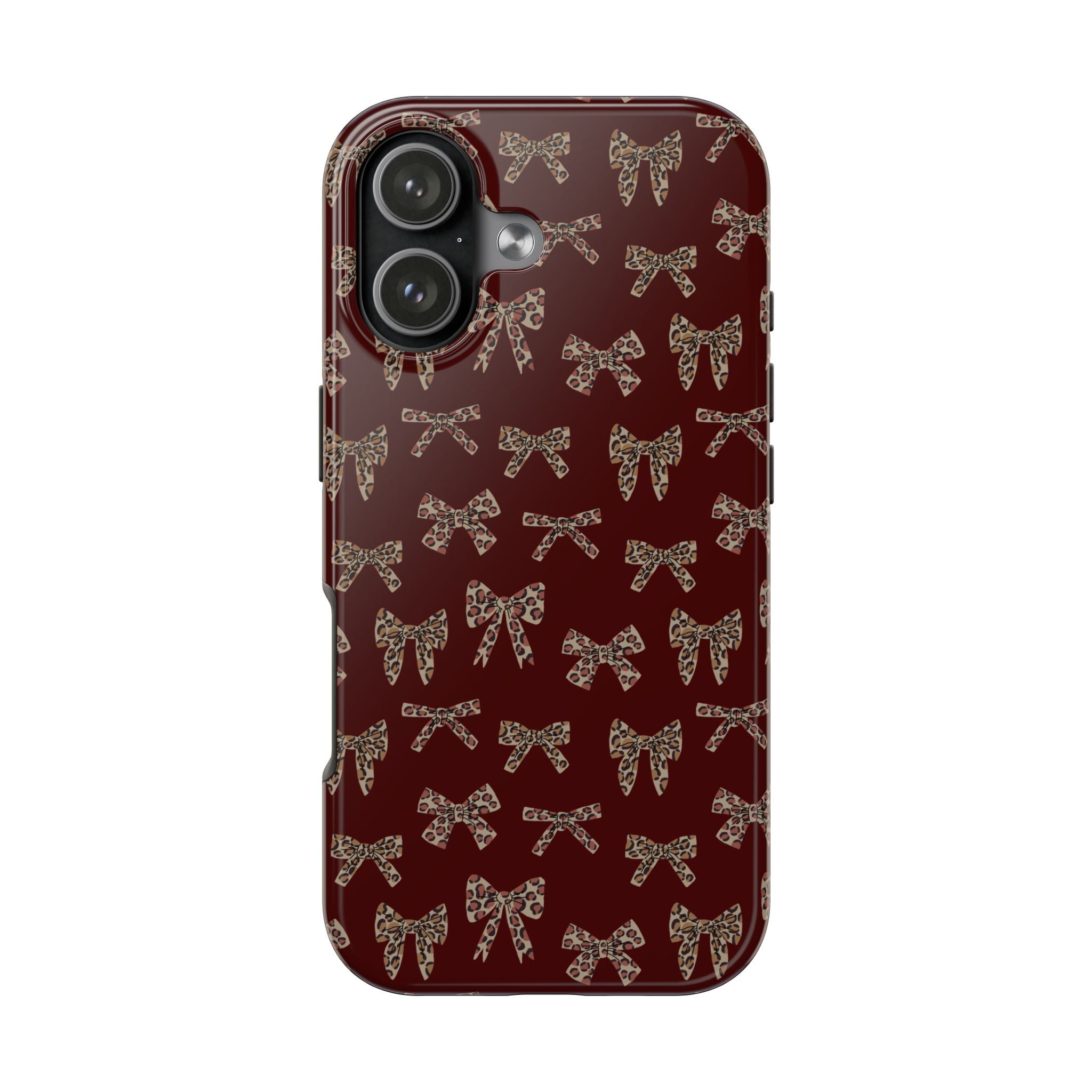 Ribbon Riot | Leopard Bow Print Phone Case