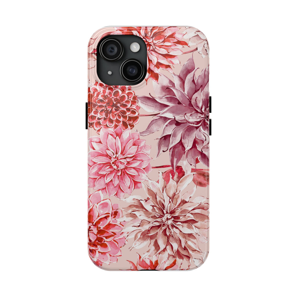 Petal Devotion | Blush Dahlia Floral Phone Case