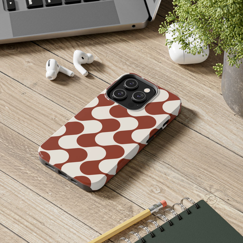 Terra Flow | Rust Abstract Mod Tough Phone Case