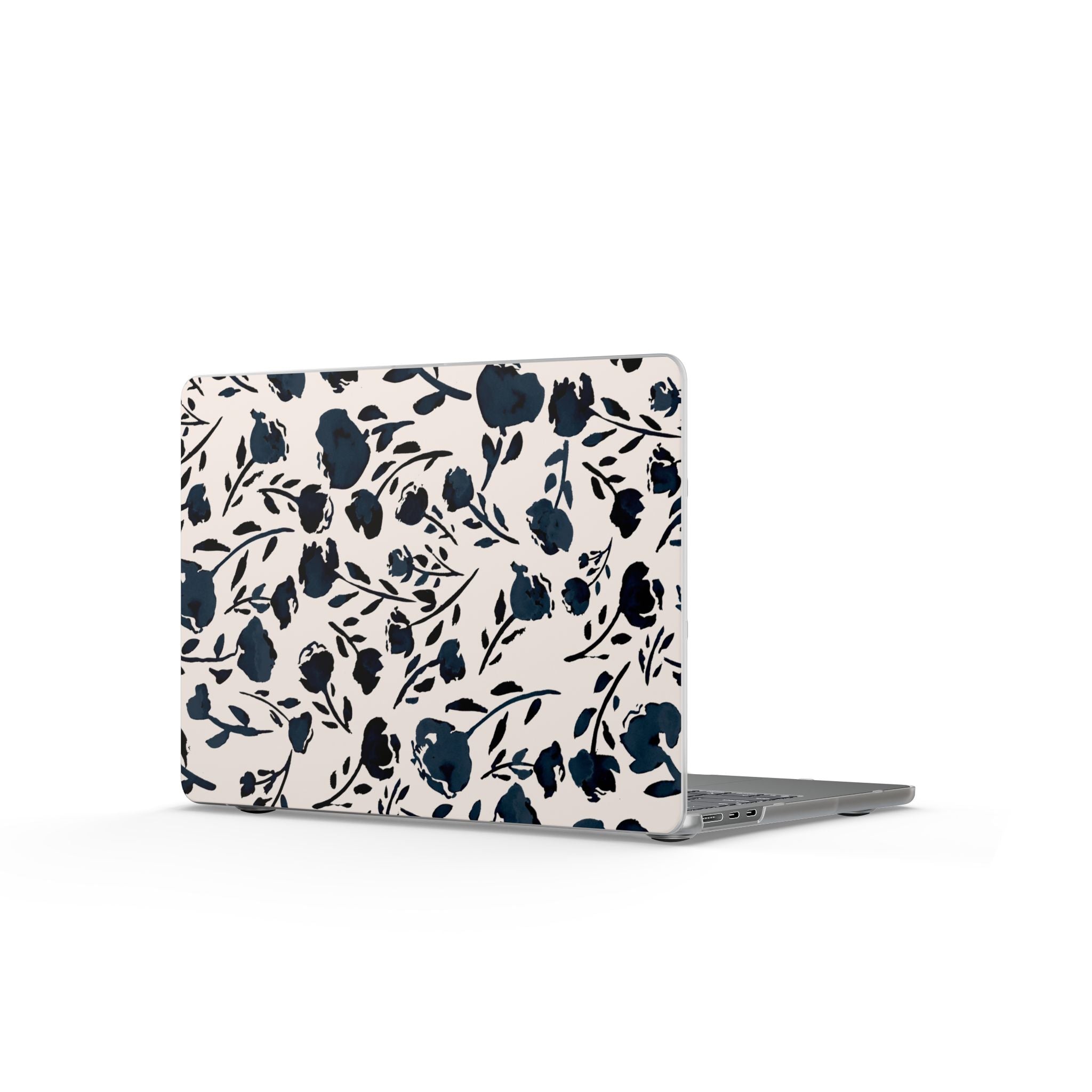 Midnight Meadow | Navy Floral Print Laptop Sleeve