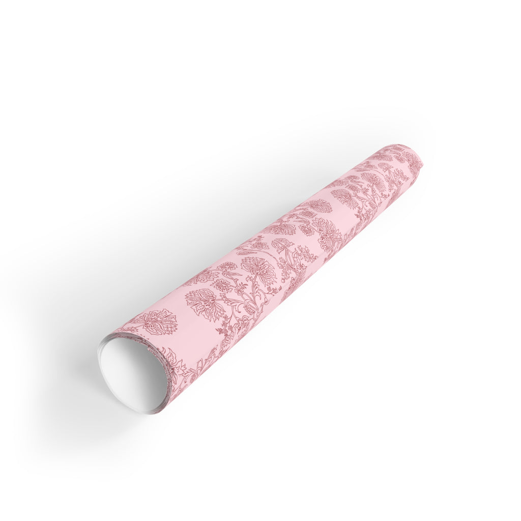 Pink Radiance | Blush Floral Print Wrapping Paper