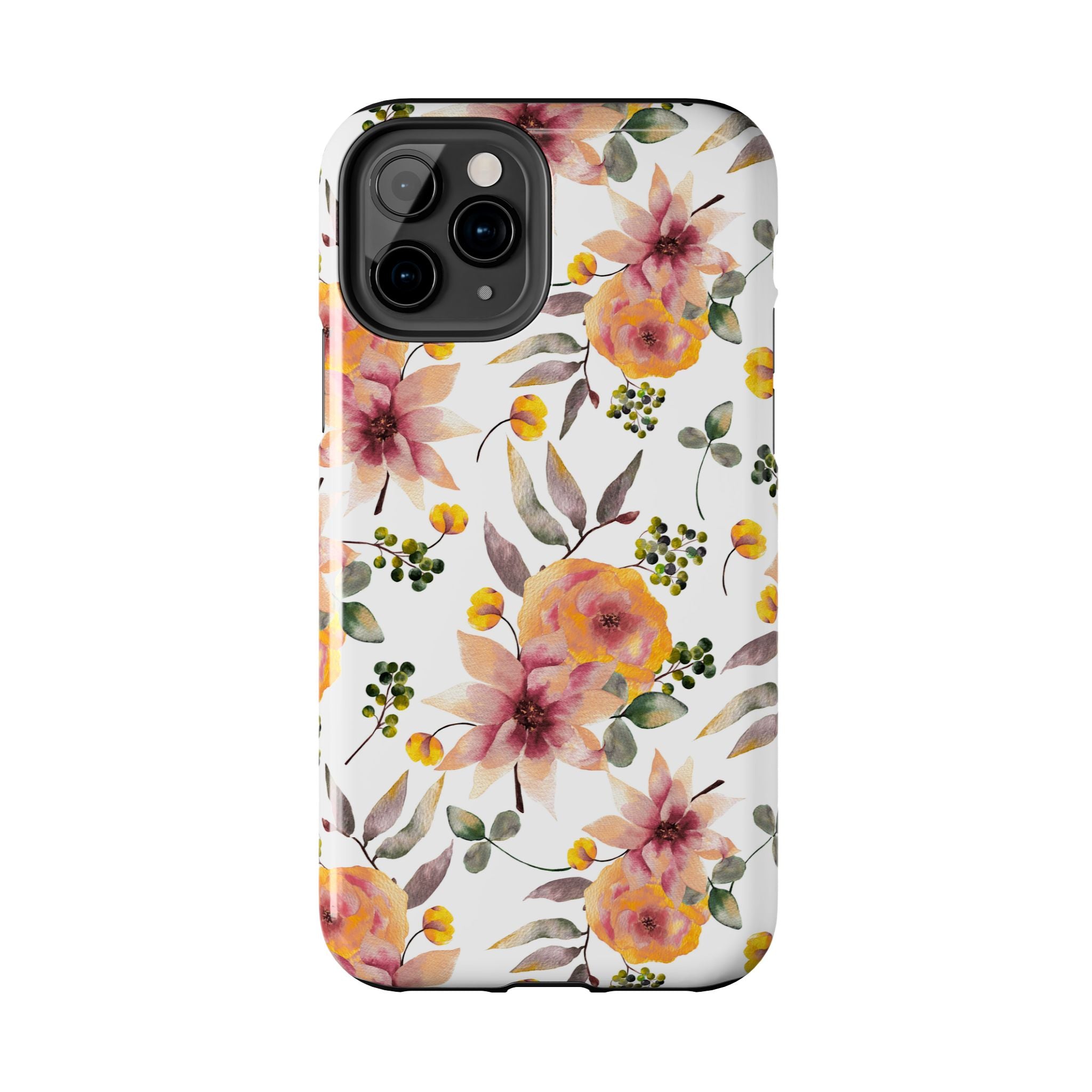 Painterly Bloom | Watercolor Autumn Floral Tough Phone Case