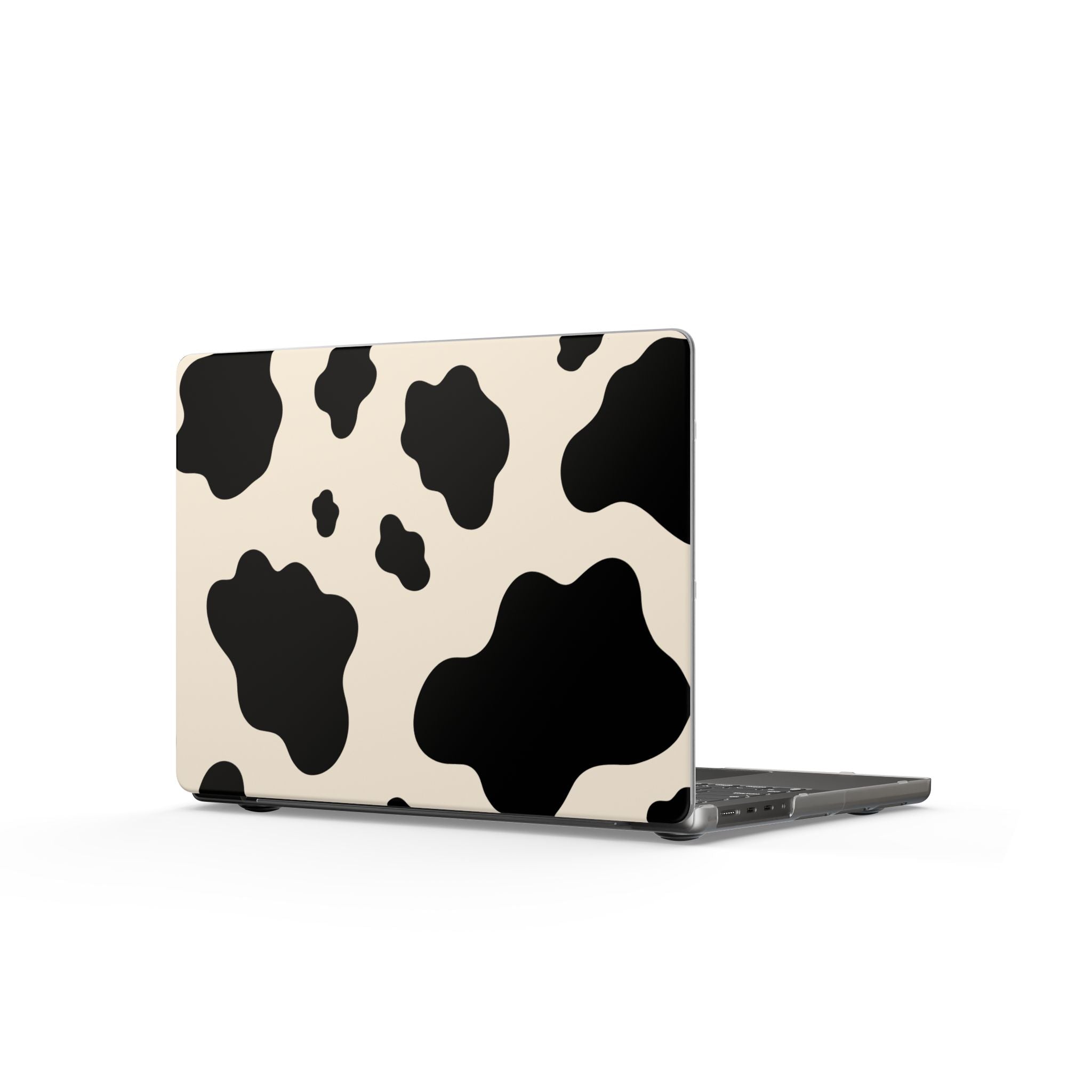 Cream Cow | Black & Cream Cow Print Laptop Sleeve