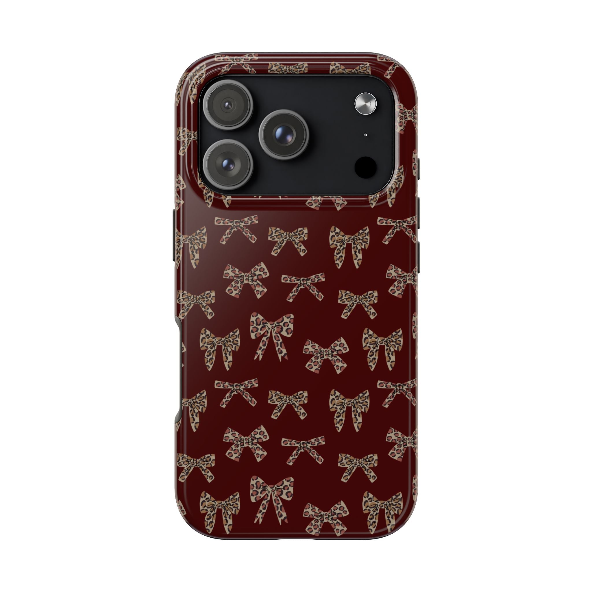 Ribbon Riot | Leopard Bow Print Phone Case