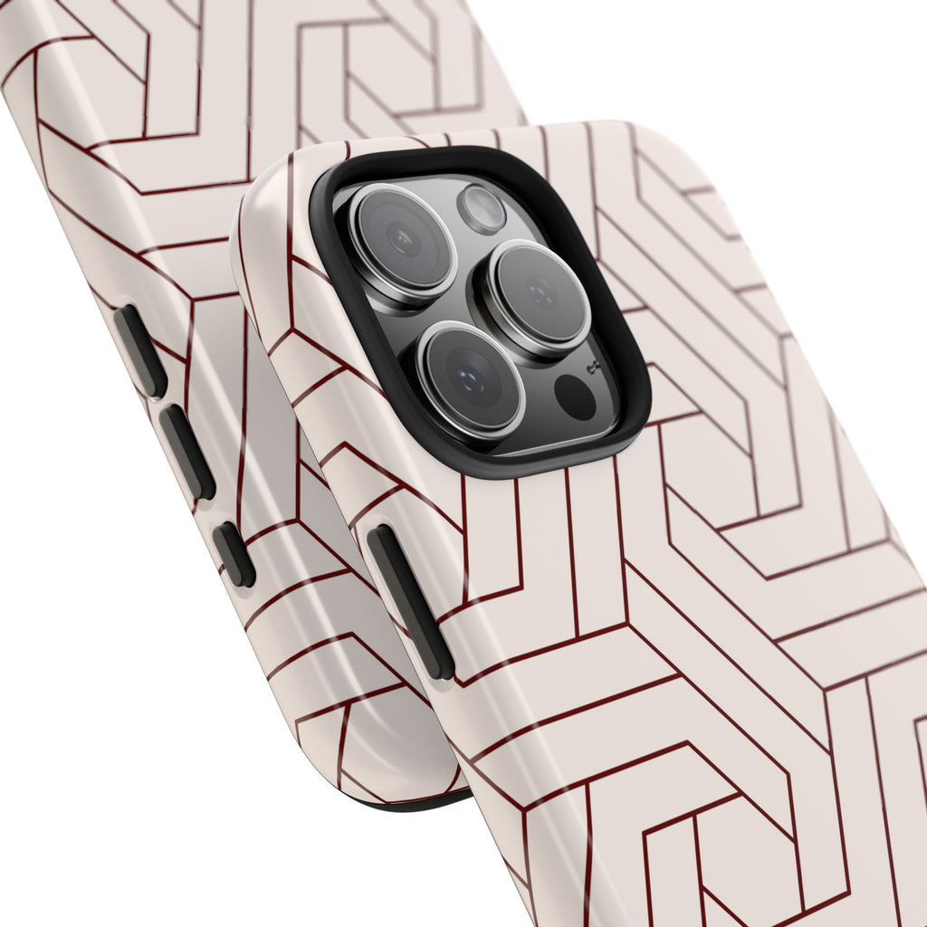 Rosewood Form | Blush Geometric Line Phone Case