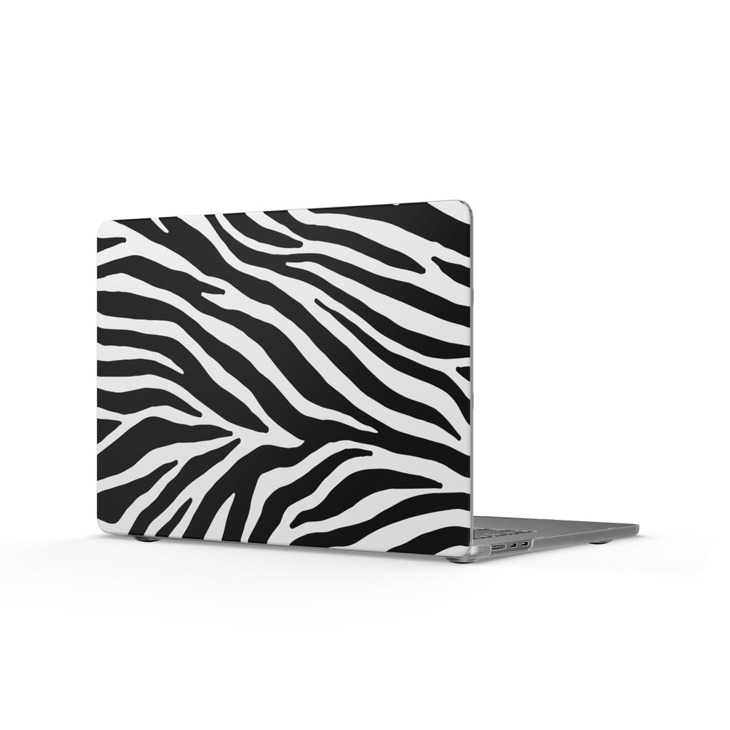 Zebra Addiction | Black & Cream Zebra Print Laptop Sleeve