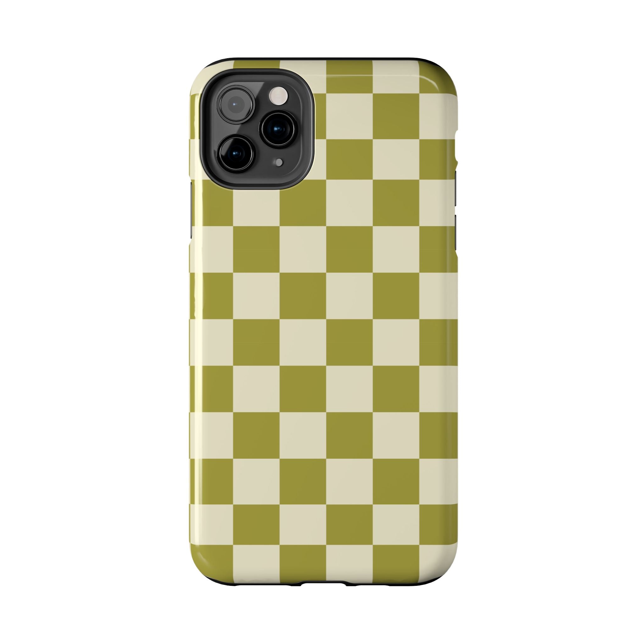 Maroon & Blush Striped Tough Phone Case — Durable Protective iPhone Cover