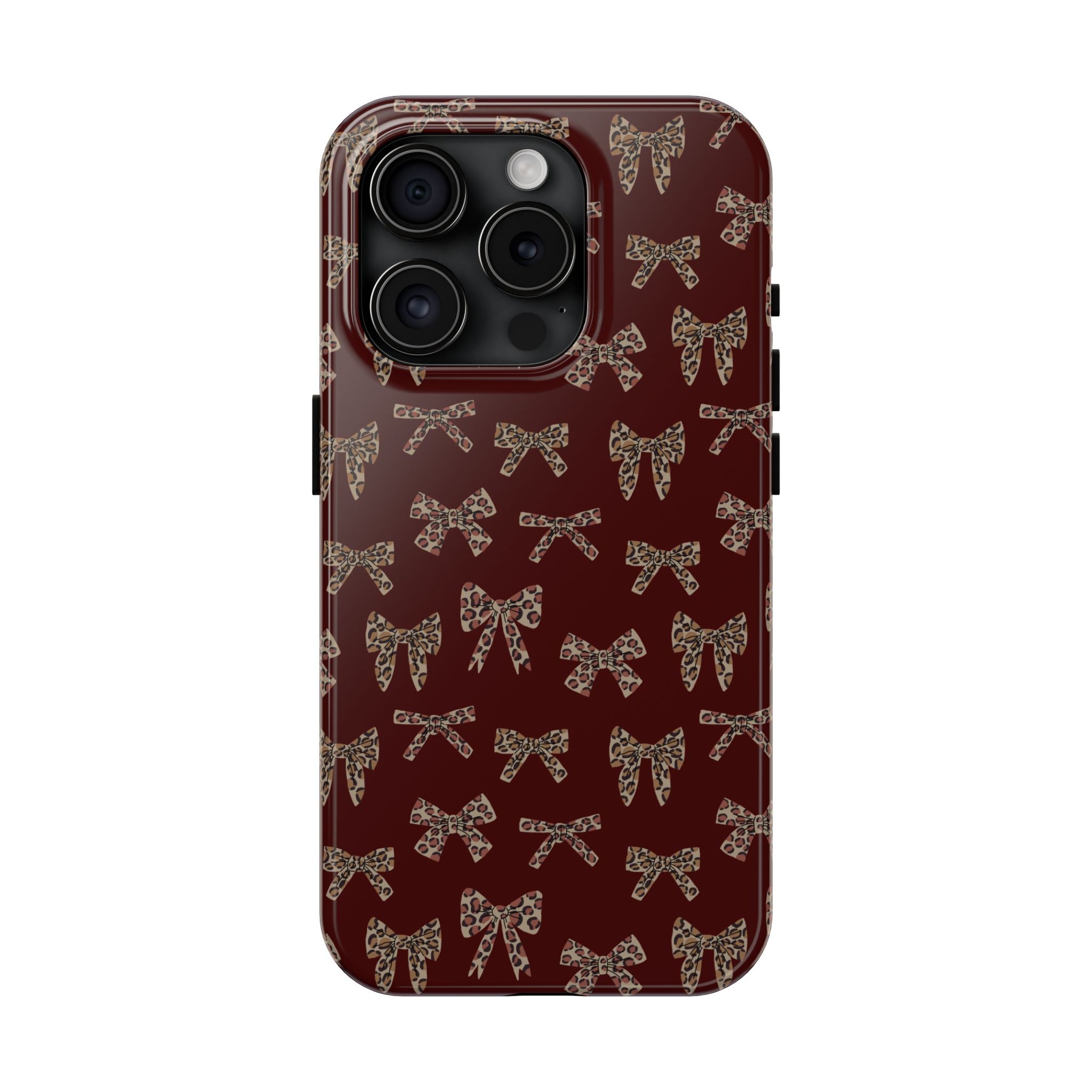 Ribbon Riot | Leopard Bow Print Phone Case