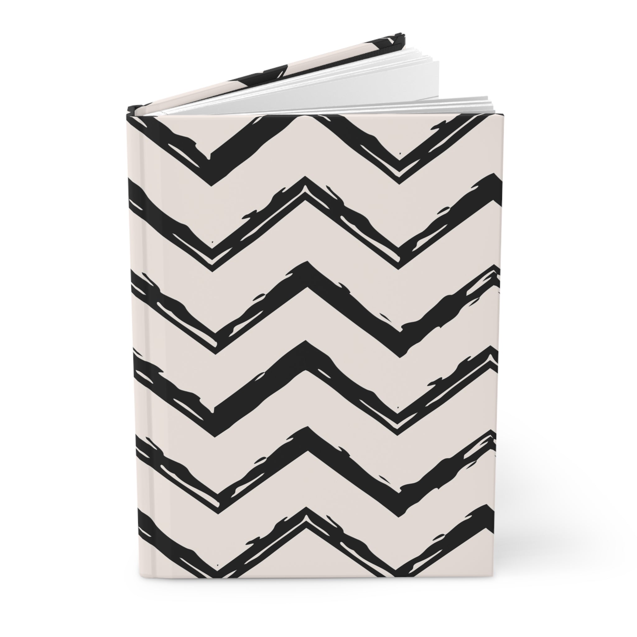 Zig Zag Edit | Black & Cream Chevron Journal
