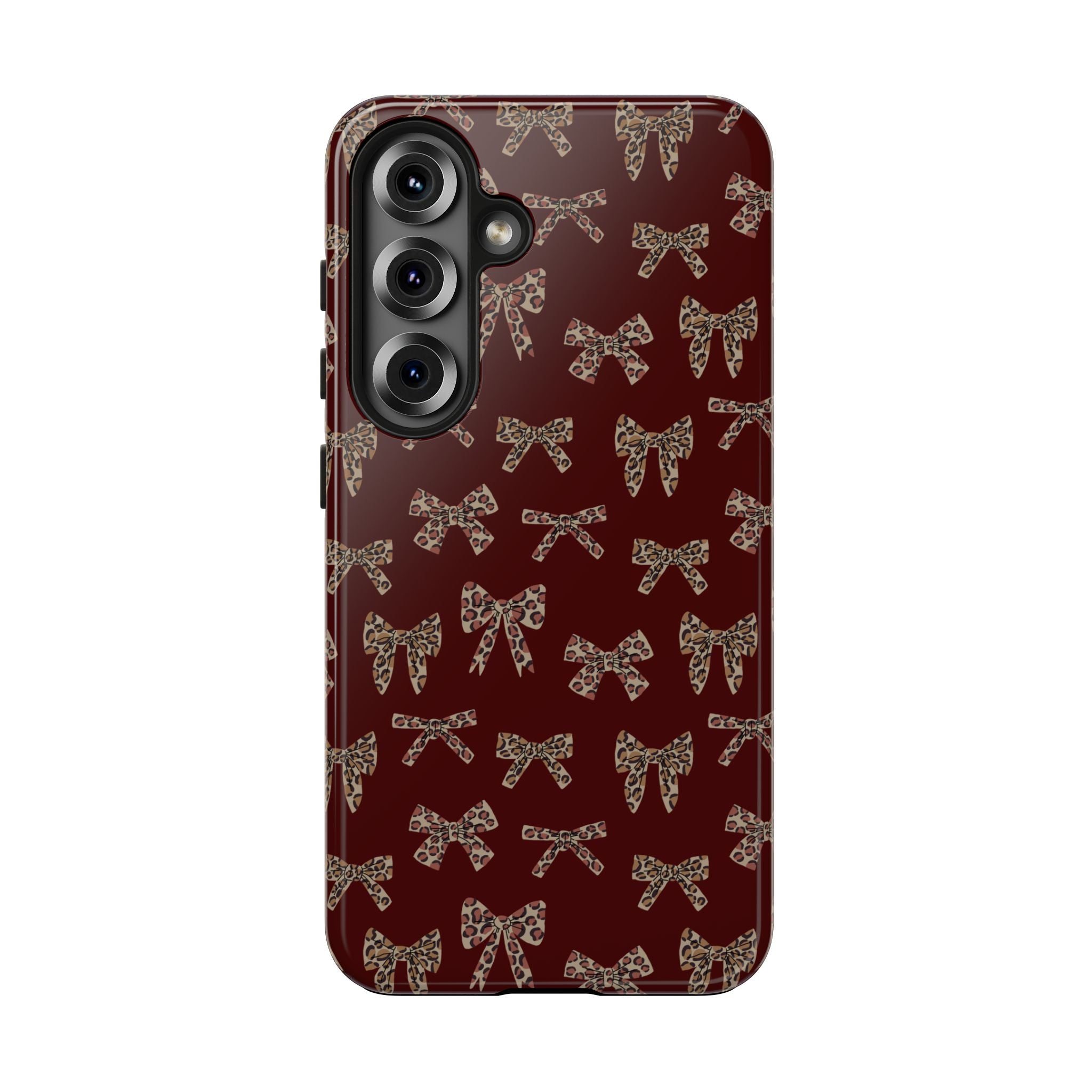 Ribbon Riot | Leopard Bow Print Phone Case