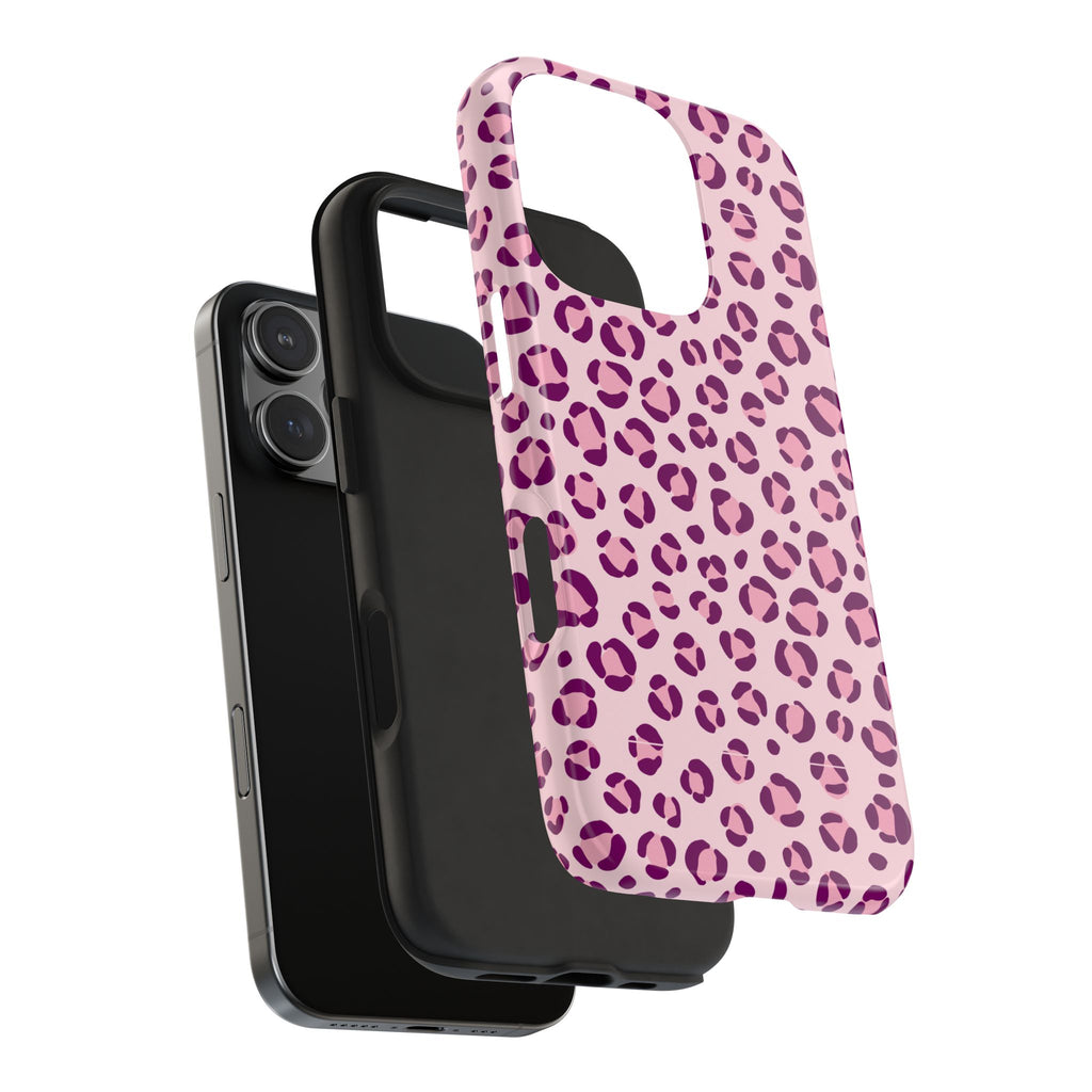 Rosé Wild | Pink Leopard Print Tough Phone Case