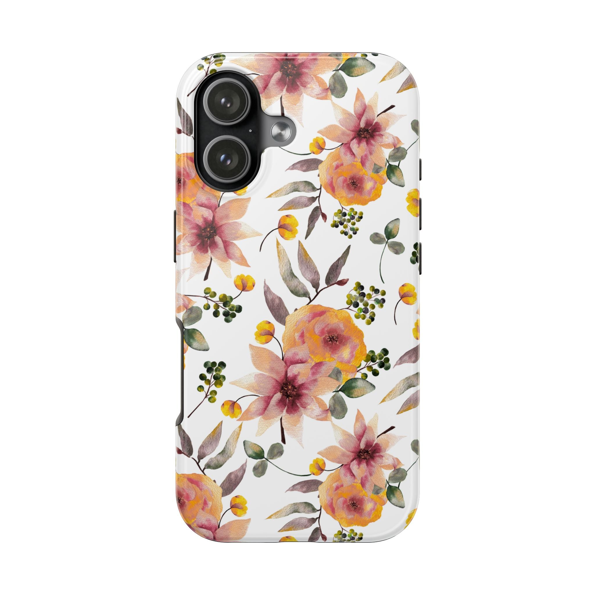 Painterly Bloom | Watercolor Autumn Floral Tough Phone Case
