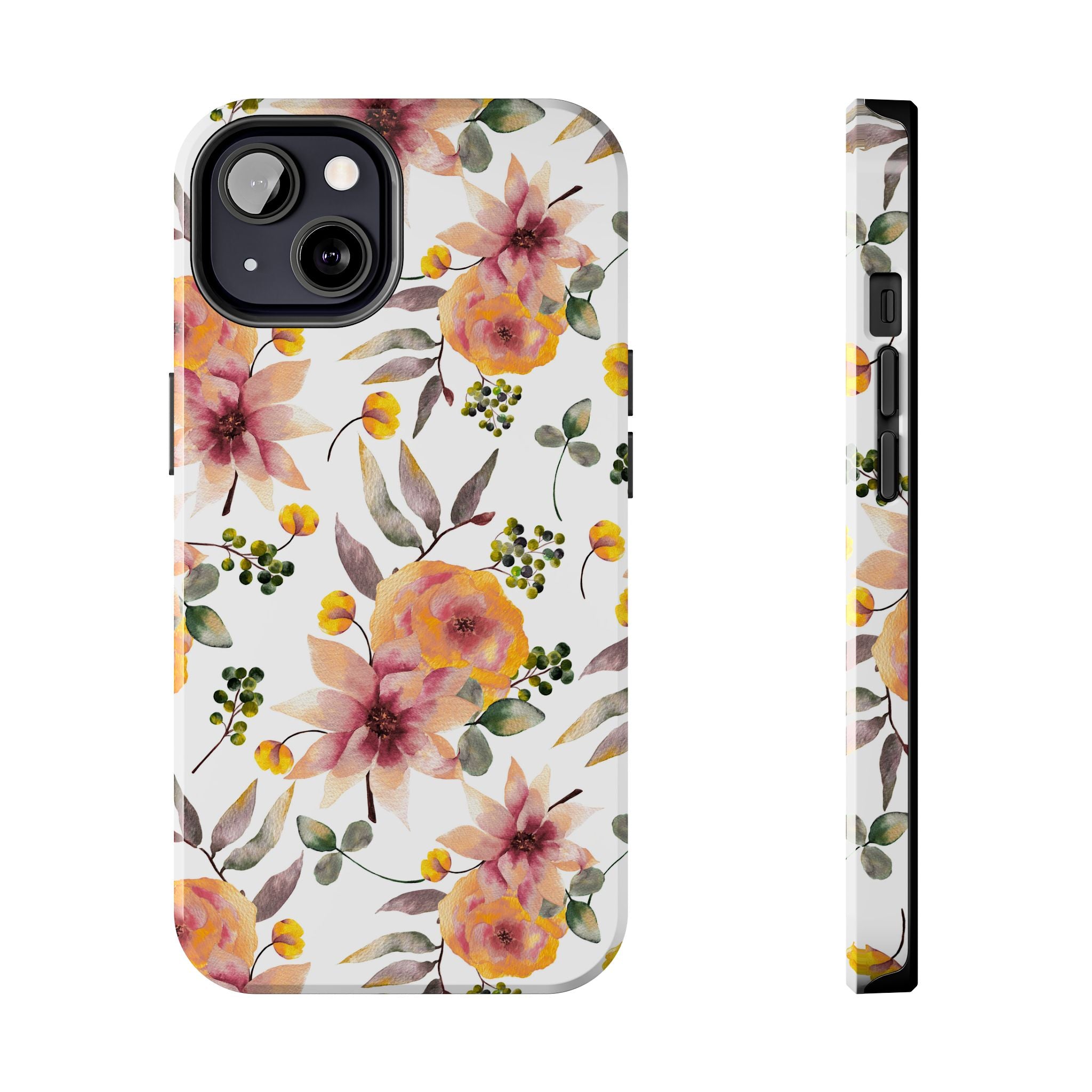 Painterly Bloom | Watercolor Autumn Floral Tough Phone Case
