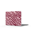 Velvet Zebra | Burgundy Zebra Print Laptop Sleeve