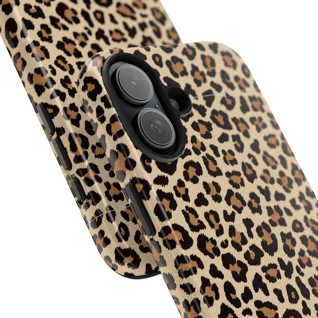 Leopard Hour | Neutral Leopard Print Tough Phone Case