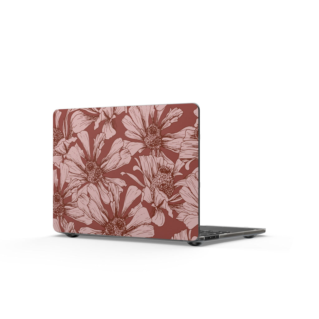 Pressed Bloom | Mocha Floral Sketch MacBook Case