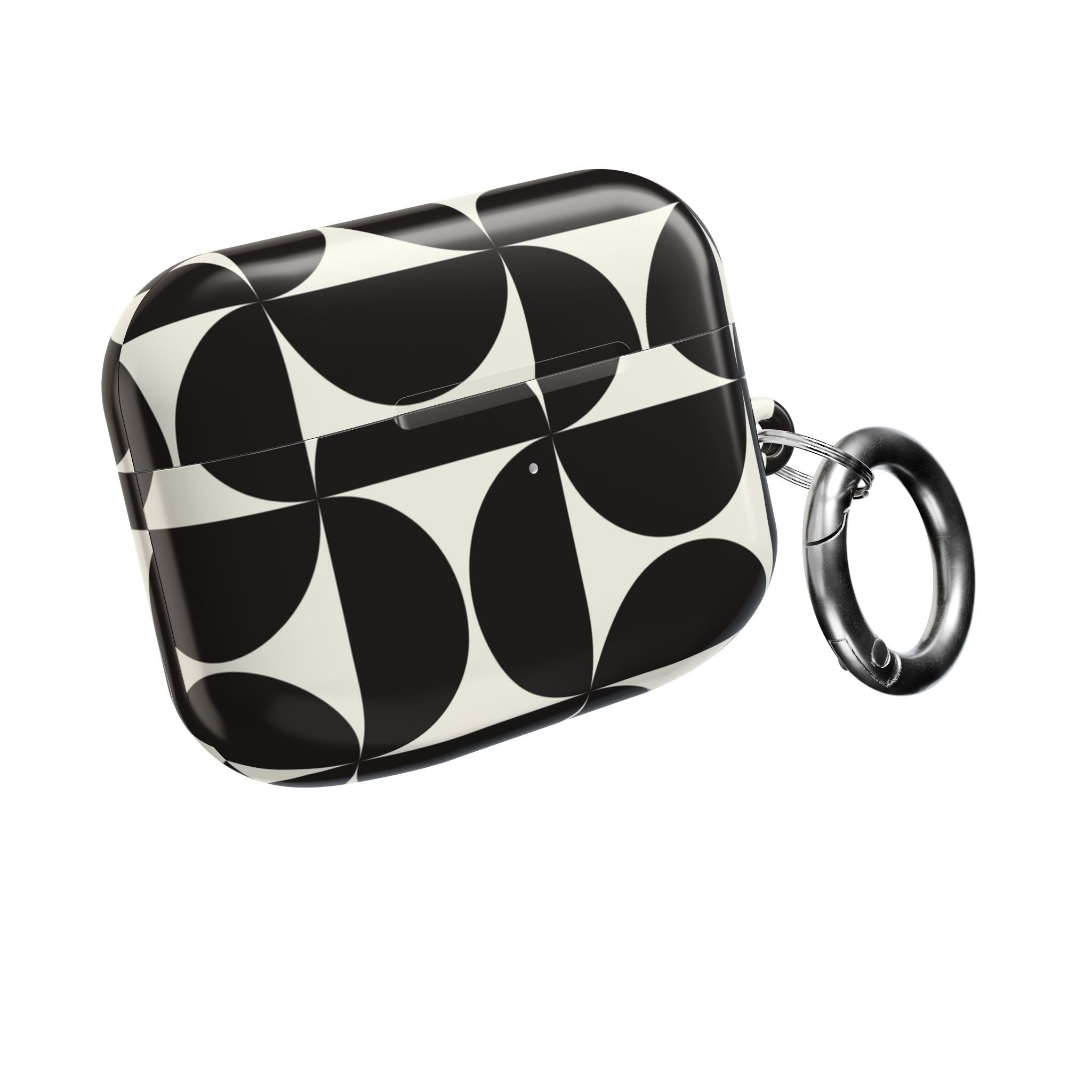 Noir Mod | Black Geometric Retro AirPods Case