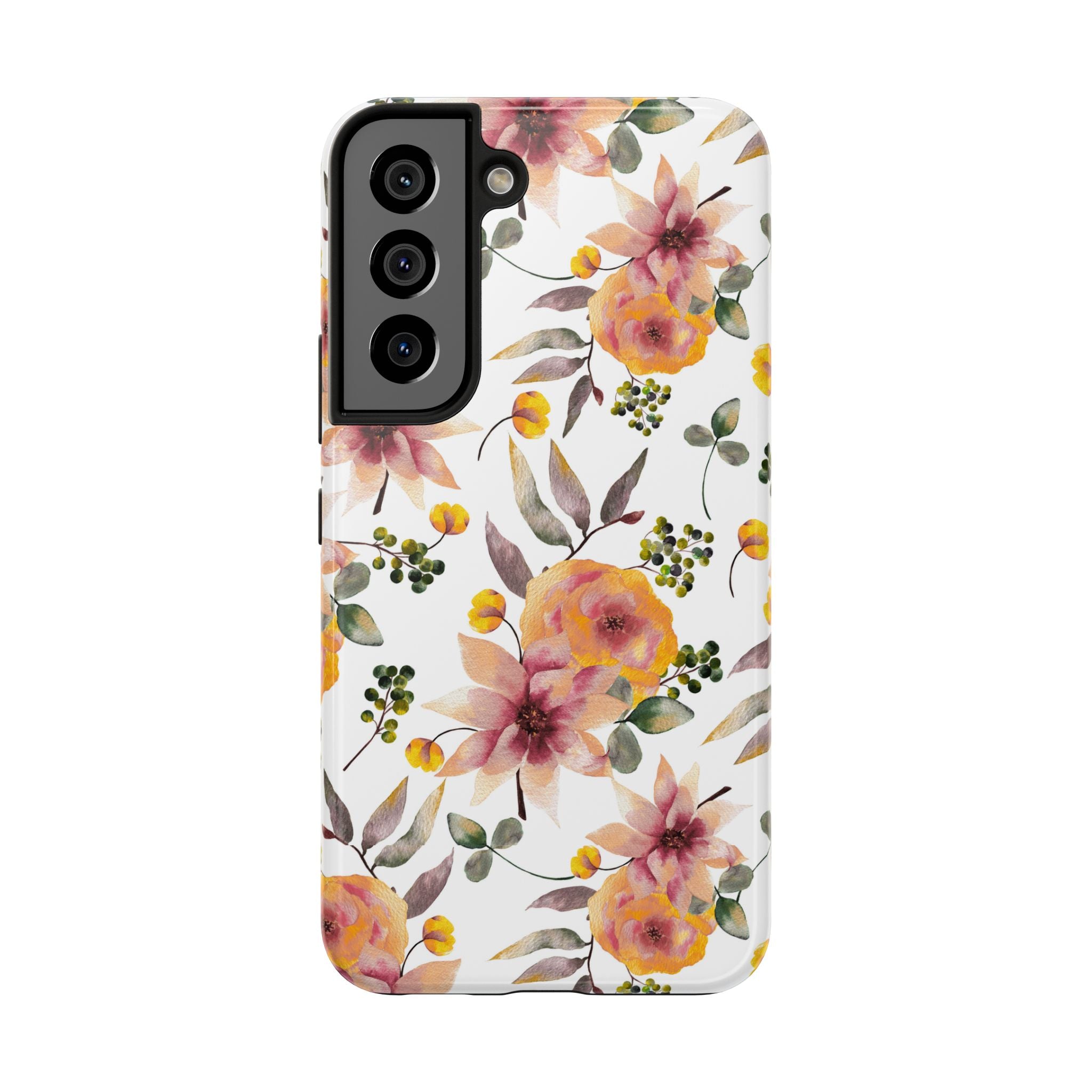 Painterly Bloom | Watercolor Autumn Floral Tough Phone Case