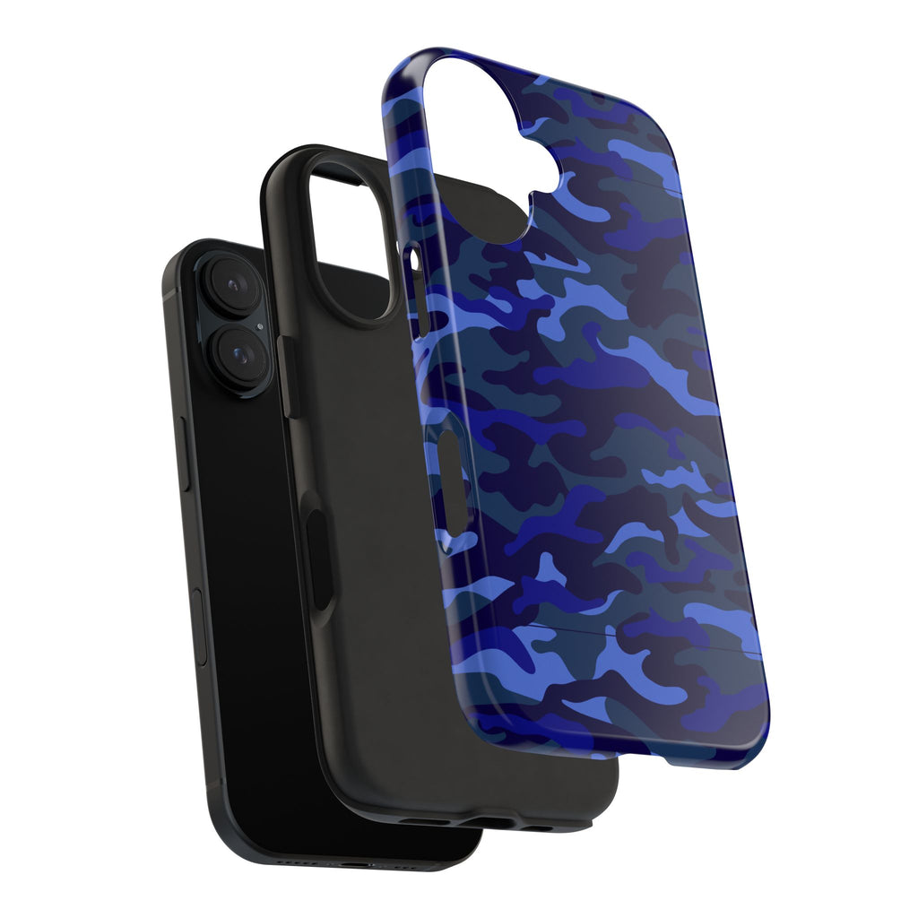 Maroon & Blush Striped Tough Phone Case — Durable Protective iPhone Cover