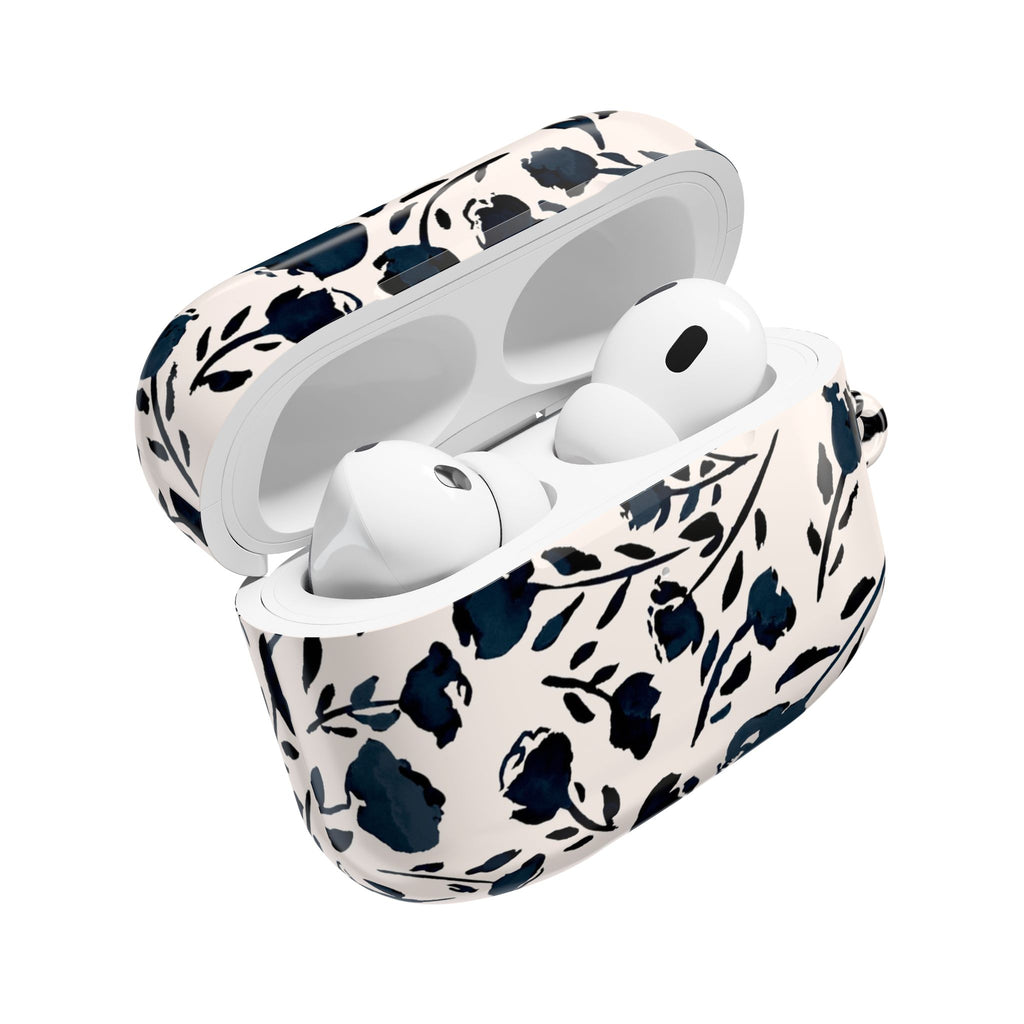Midnight Meadow | Navy Floral Print AirPods Case