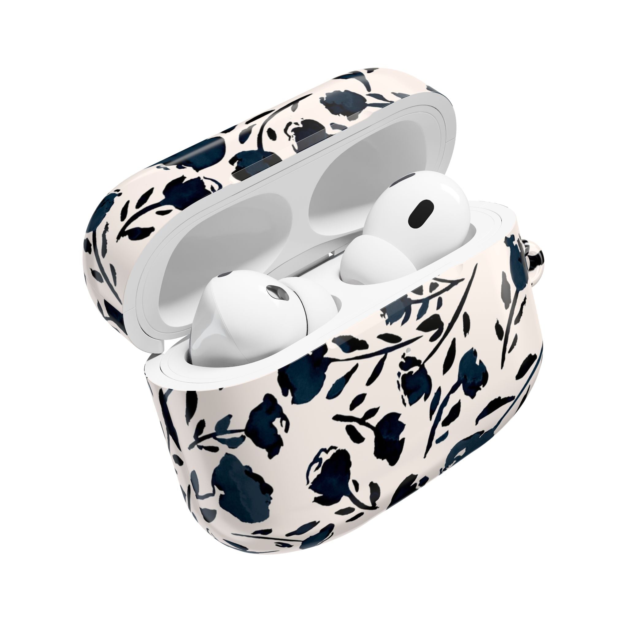 Midnight Meadow | Navy Floral Print AirPods Case