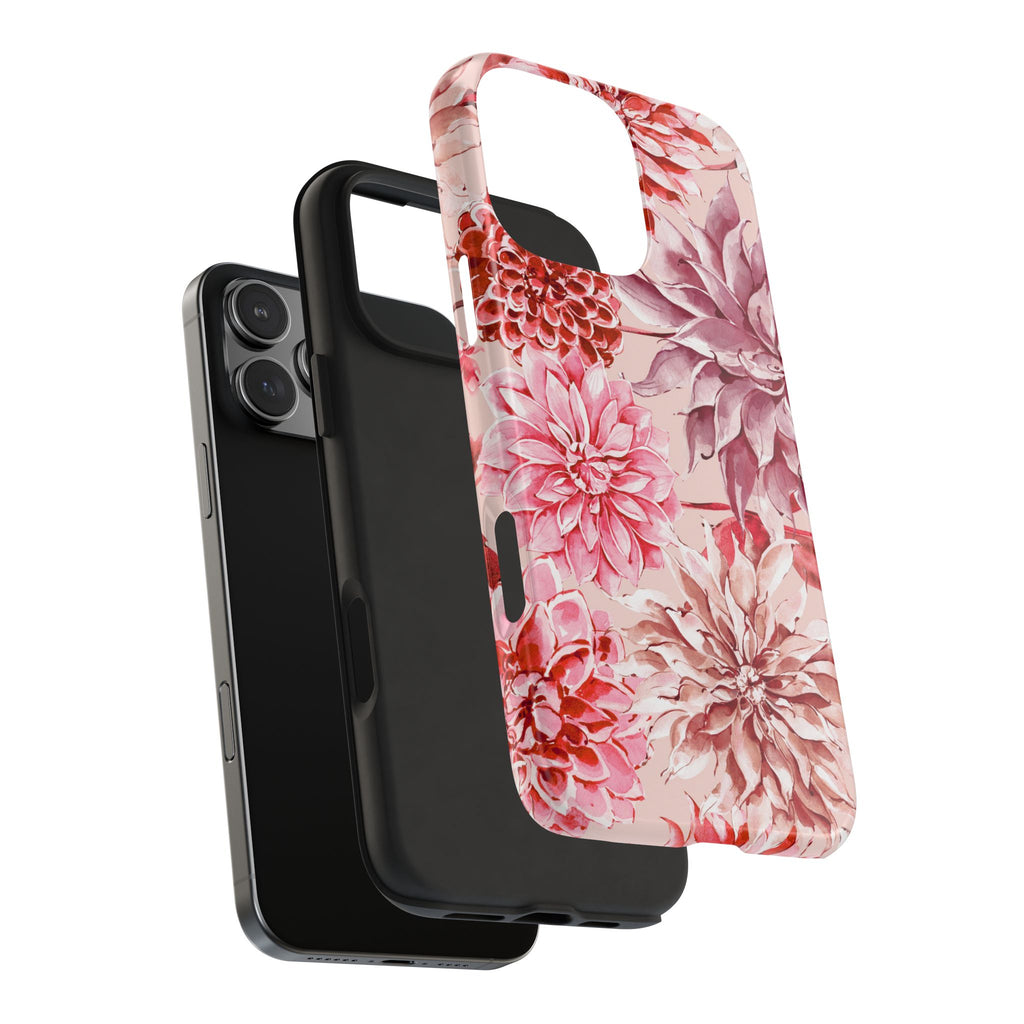 Petal Devotion | Blush Dahlia Floral Phone Case