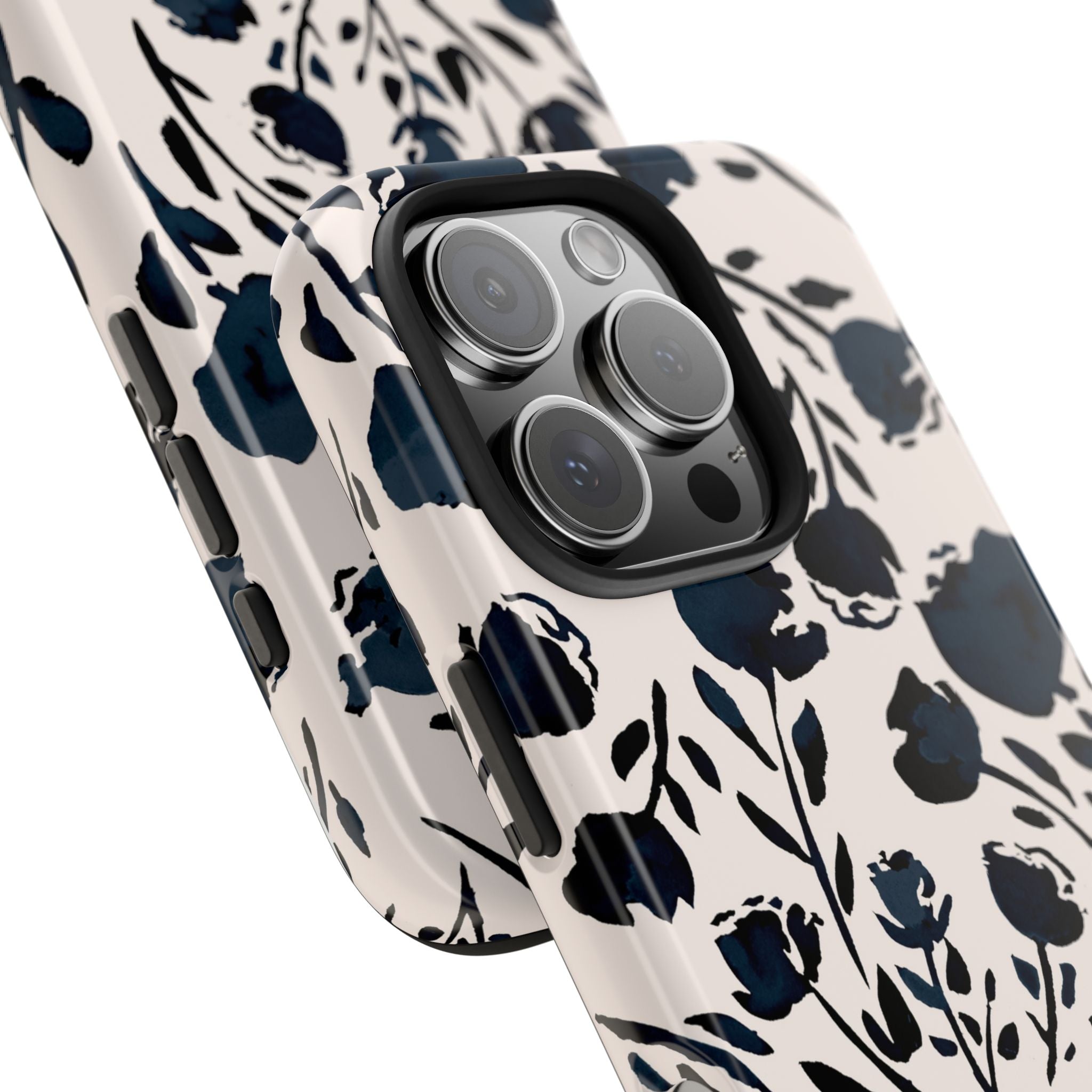 Midnight Meadow | Navy Floral Print Phone Case