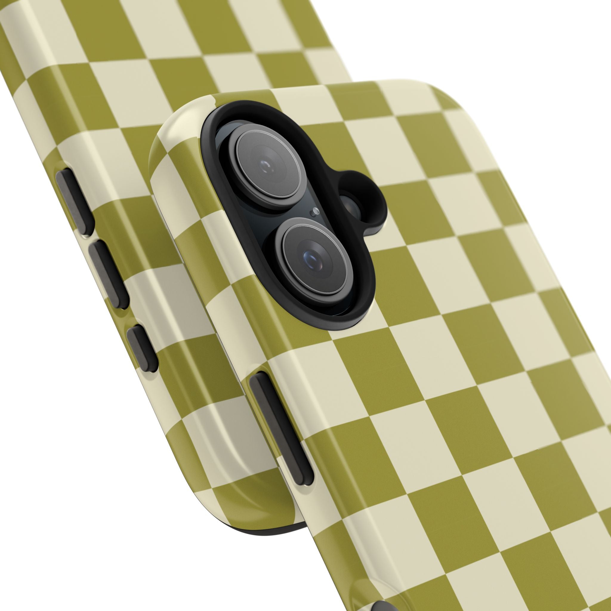 Maroon & Blush Striped Tough Phone Case — Durable Protective iPhone Cover