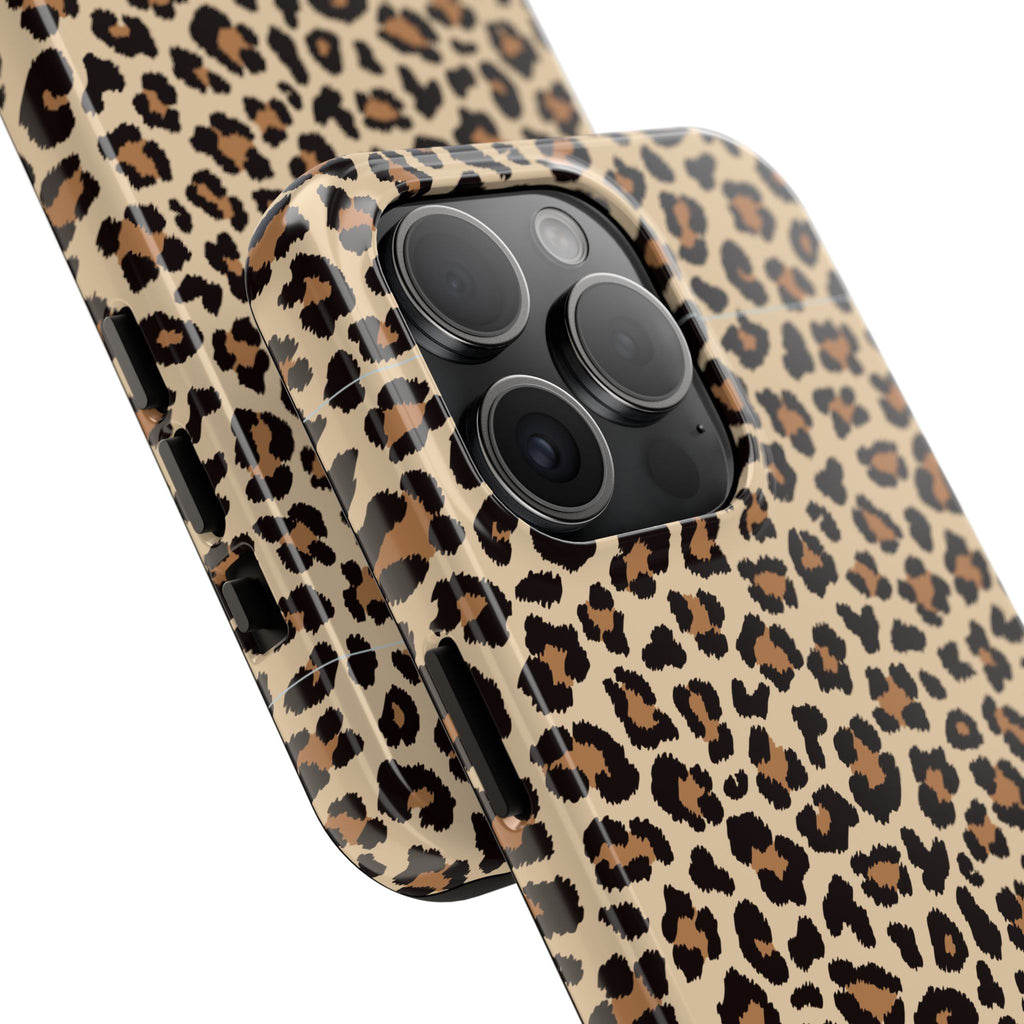 Leopard Hour | Neutral Leopard Print Tough Phone Case