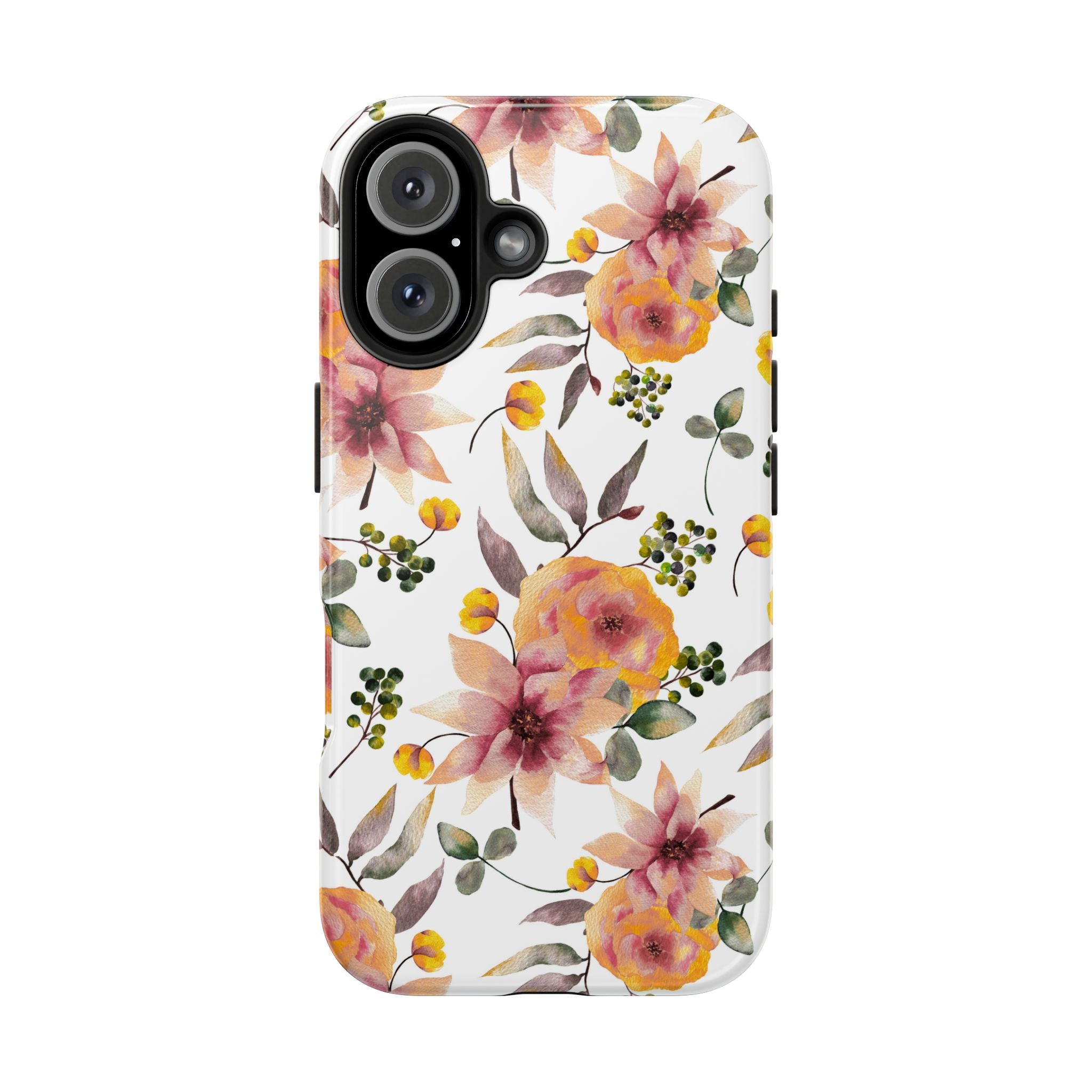 Painterly Bloom | Watercolor Autumn Floral Tough Phone Case