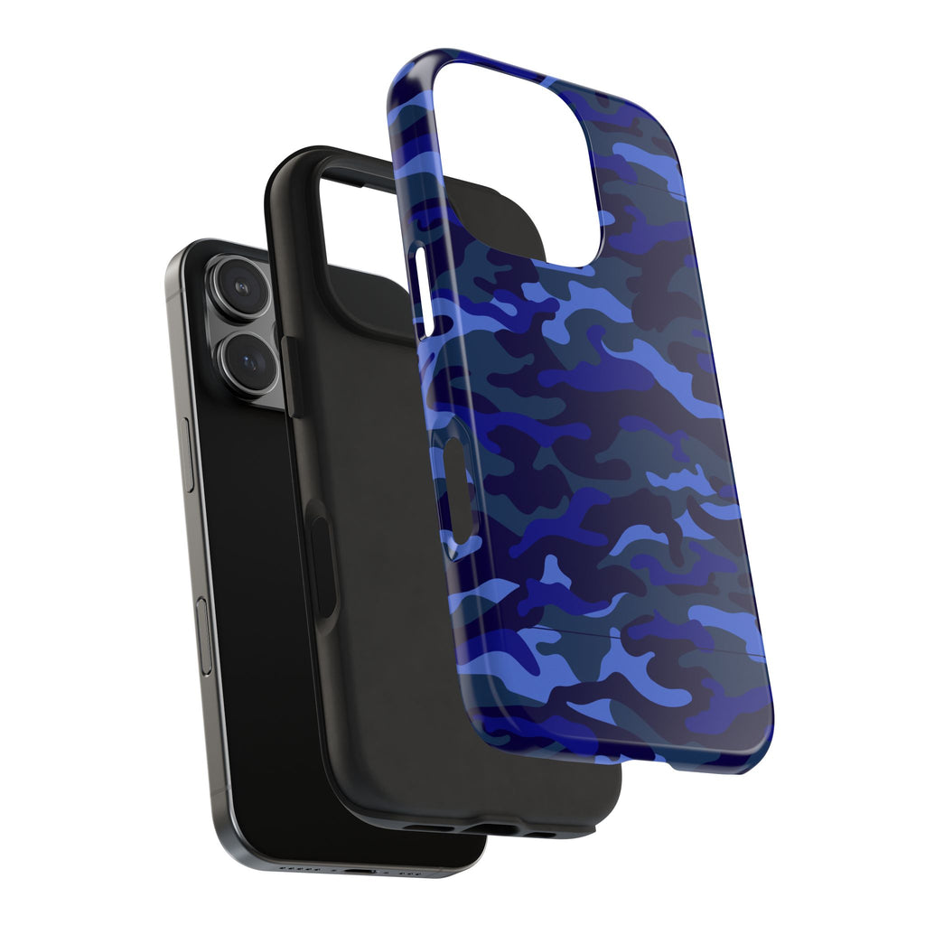 Maroon & Blush Striped Tough Phone Case — Durable Protective iPhone Cover