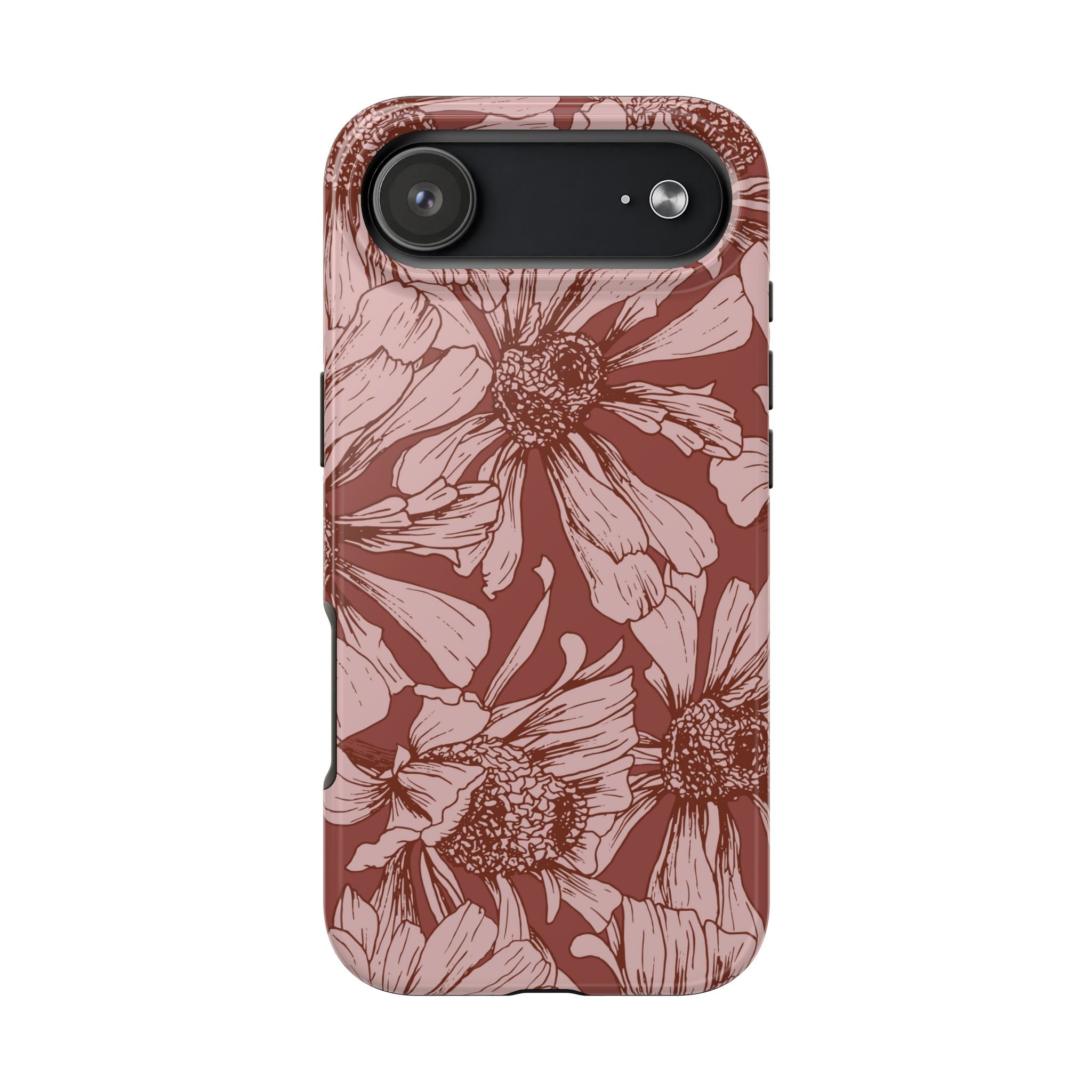 Pressed Bloom | Mocha Floral Sketch Phone Case