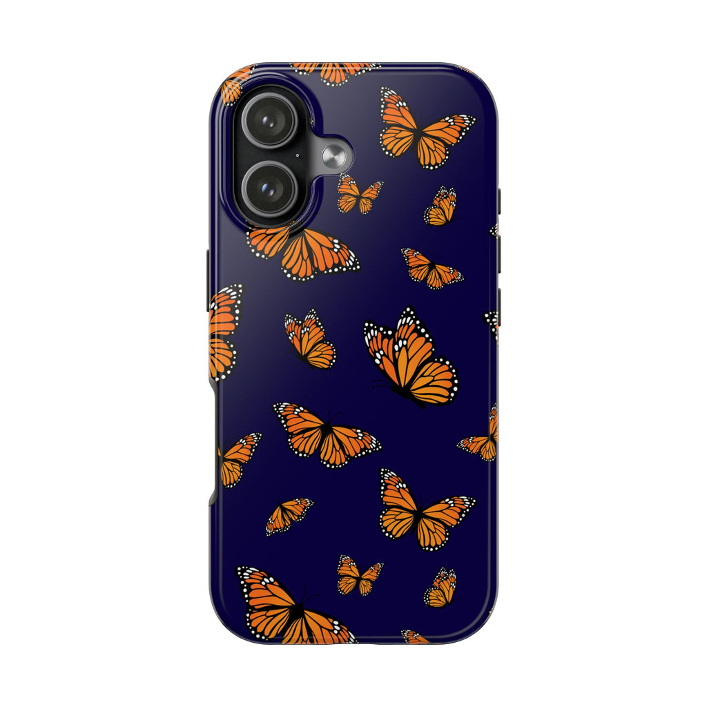 Maroon & Blush Striped Tough Phone Case — Durable Protective iPhone Cover