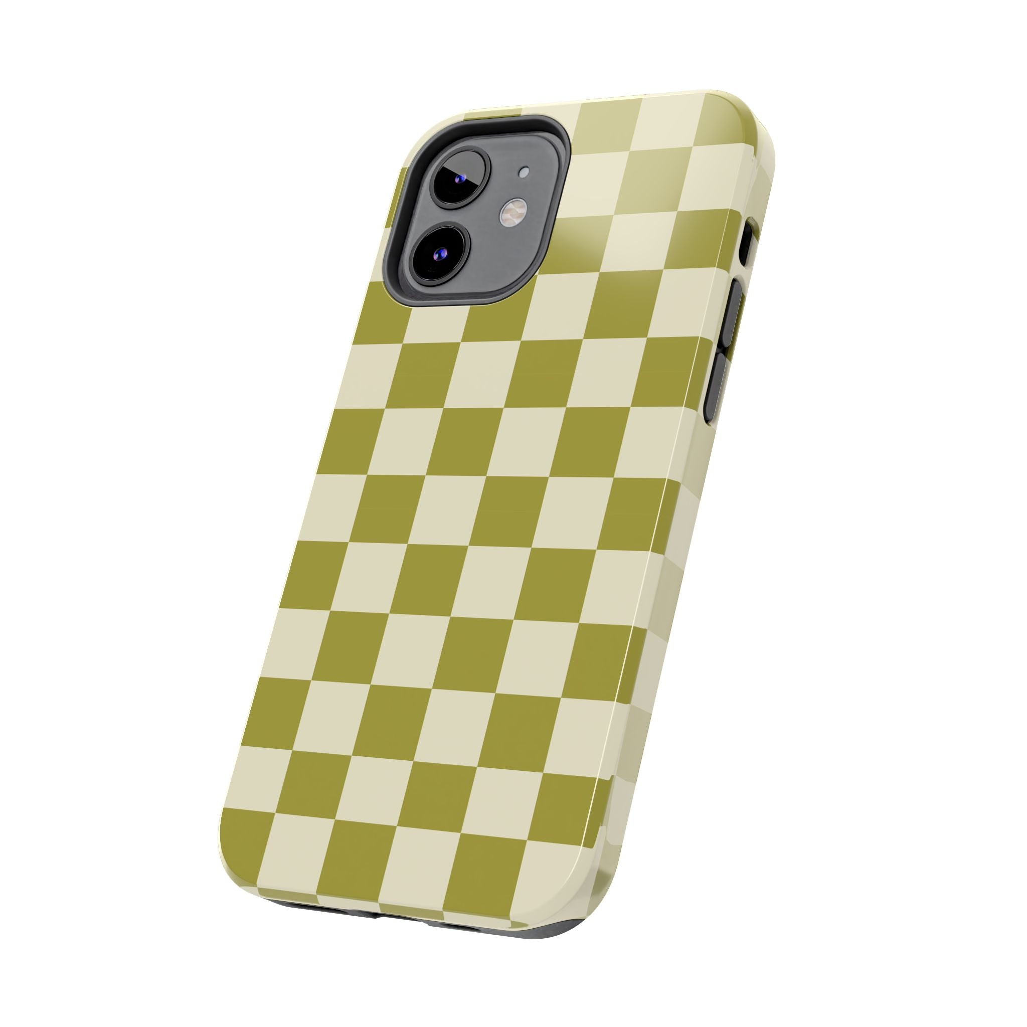 Maroon & Blush Striped Tough Phone Case — Durable Protective iPhone Cover