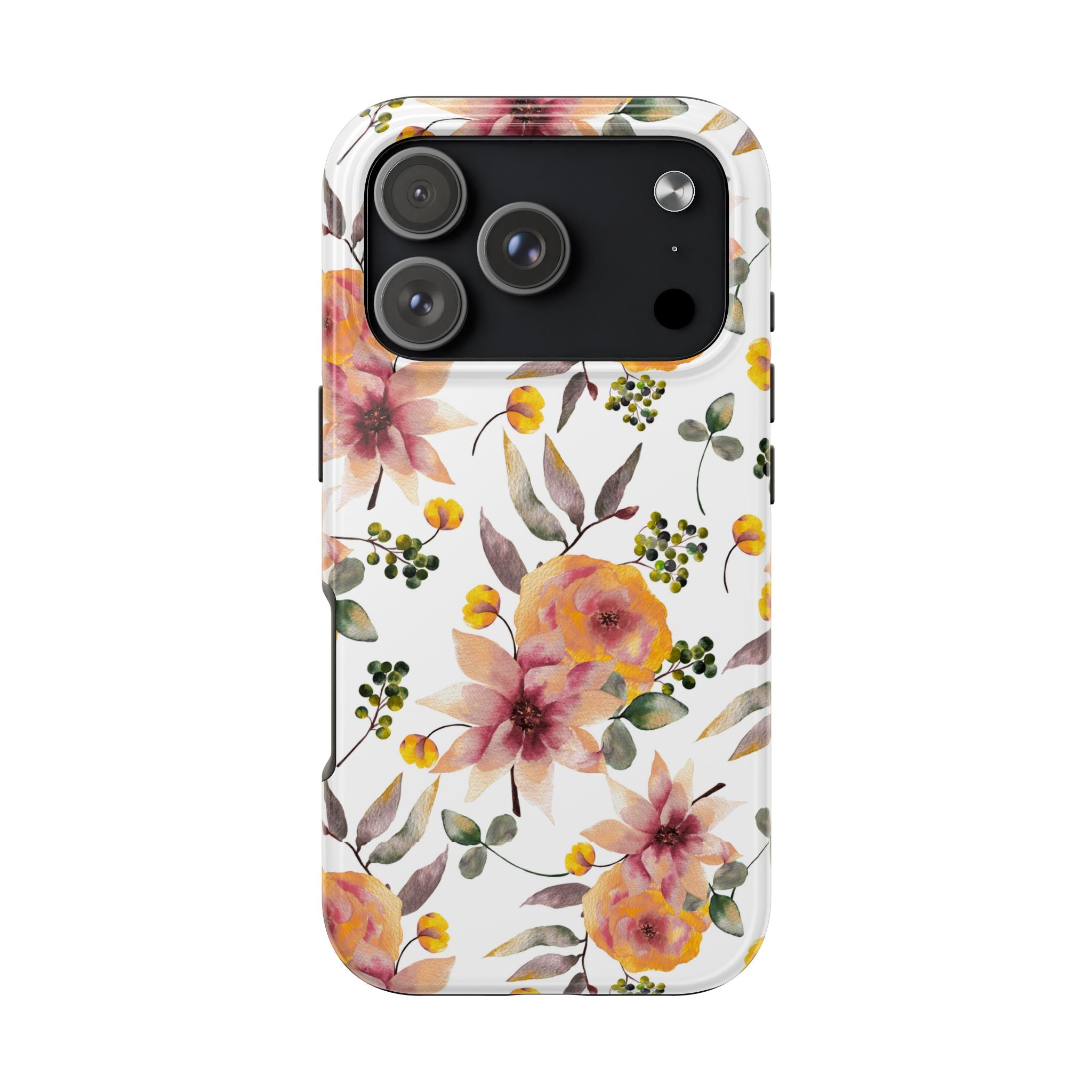 Painterly Bloom | Watercolor Autumn Floral Tough Phone Case