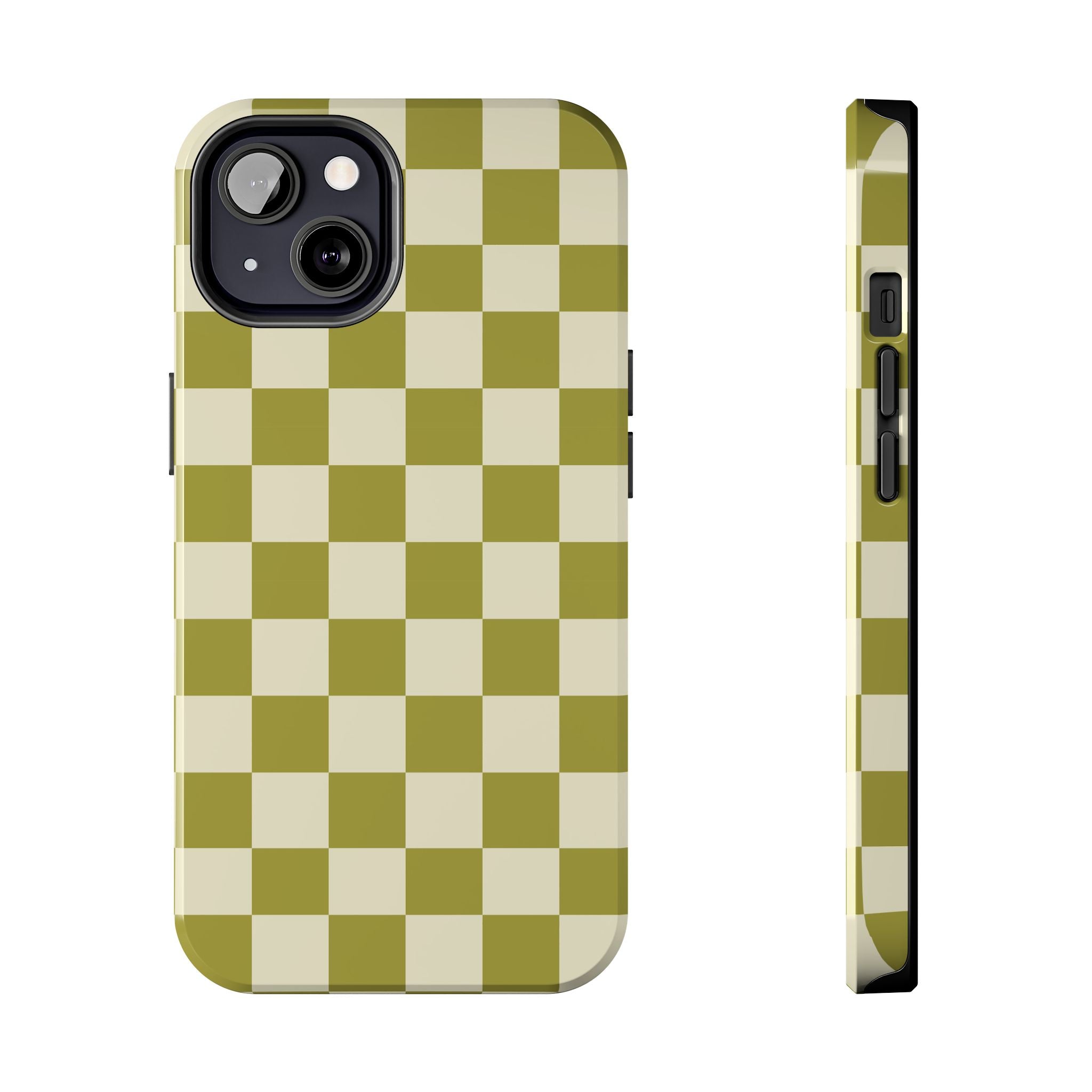 Maroon & Blush Striped Tough Phone Case — Durable Protective iPhone Cover