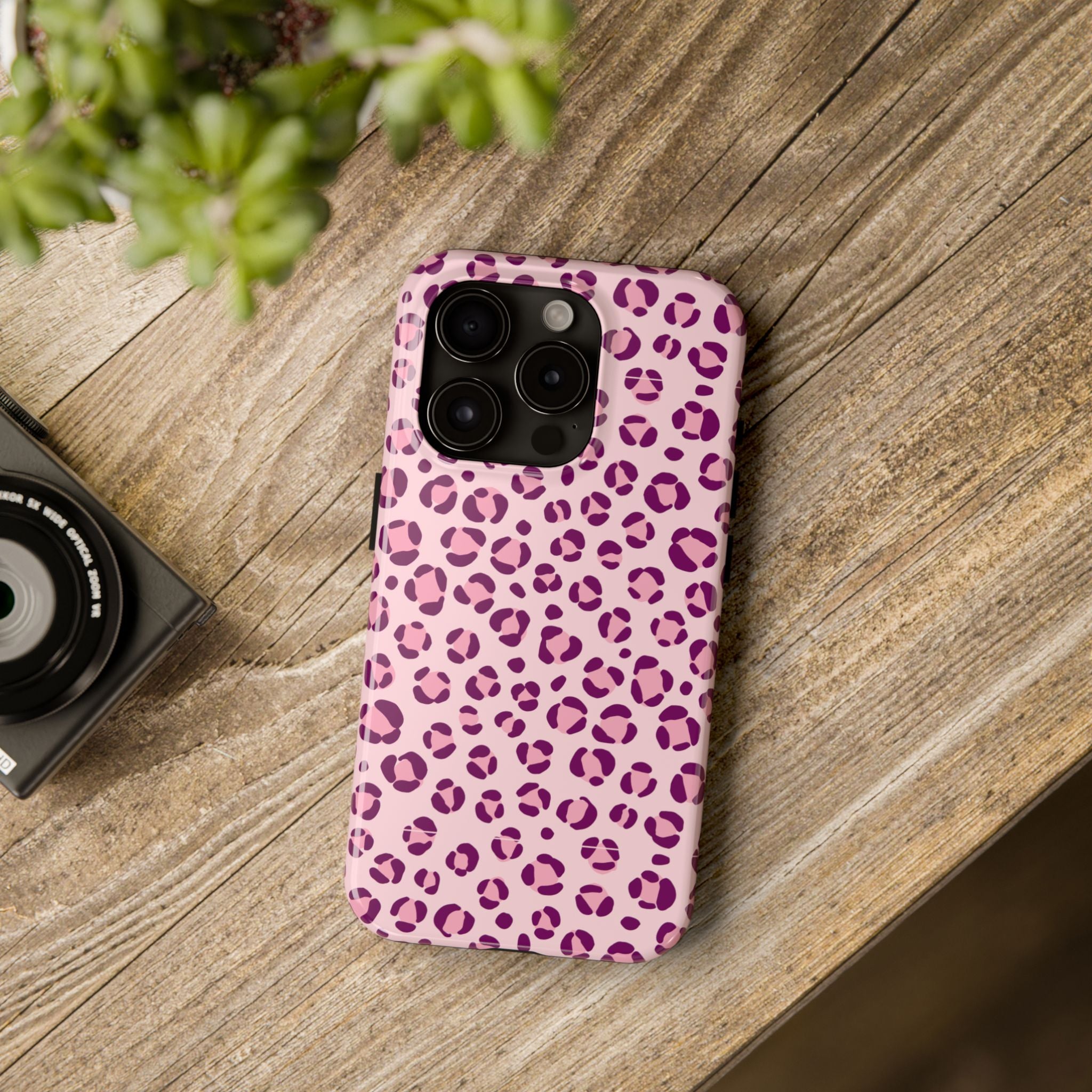 Rosé Wild | Pink Leopard Print Tough Phone Case