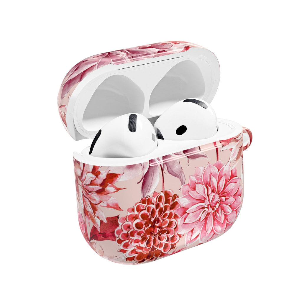 Petal Devotion | Blush Dahlia Floral AirPods Case