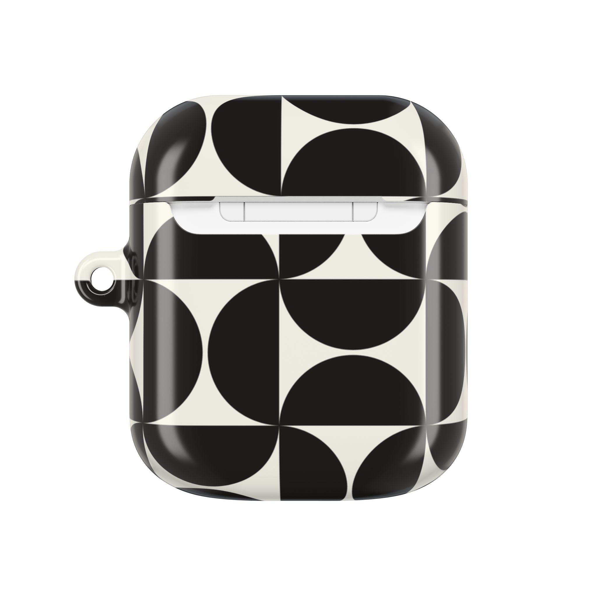 Noir Mod | Black Geometric Retro AirPods Case