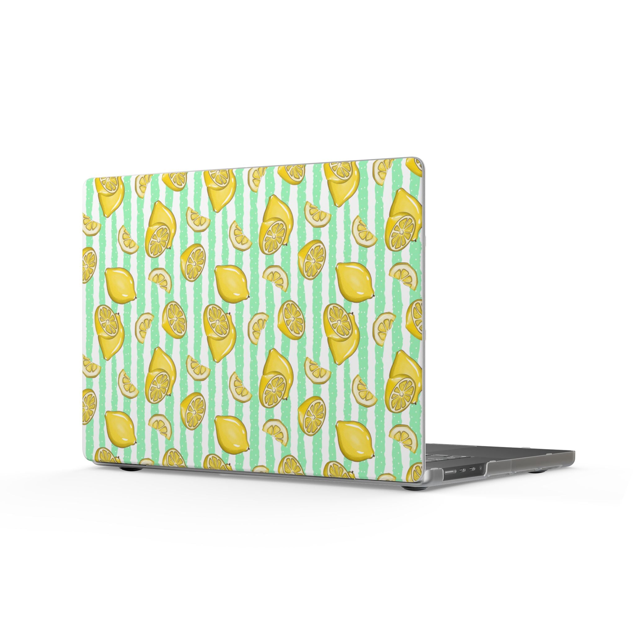 Lemon Spritz | Citrus Stripe Print Laptop Sleeve