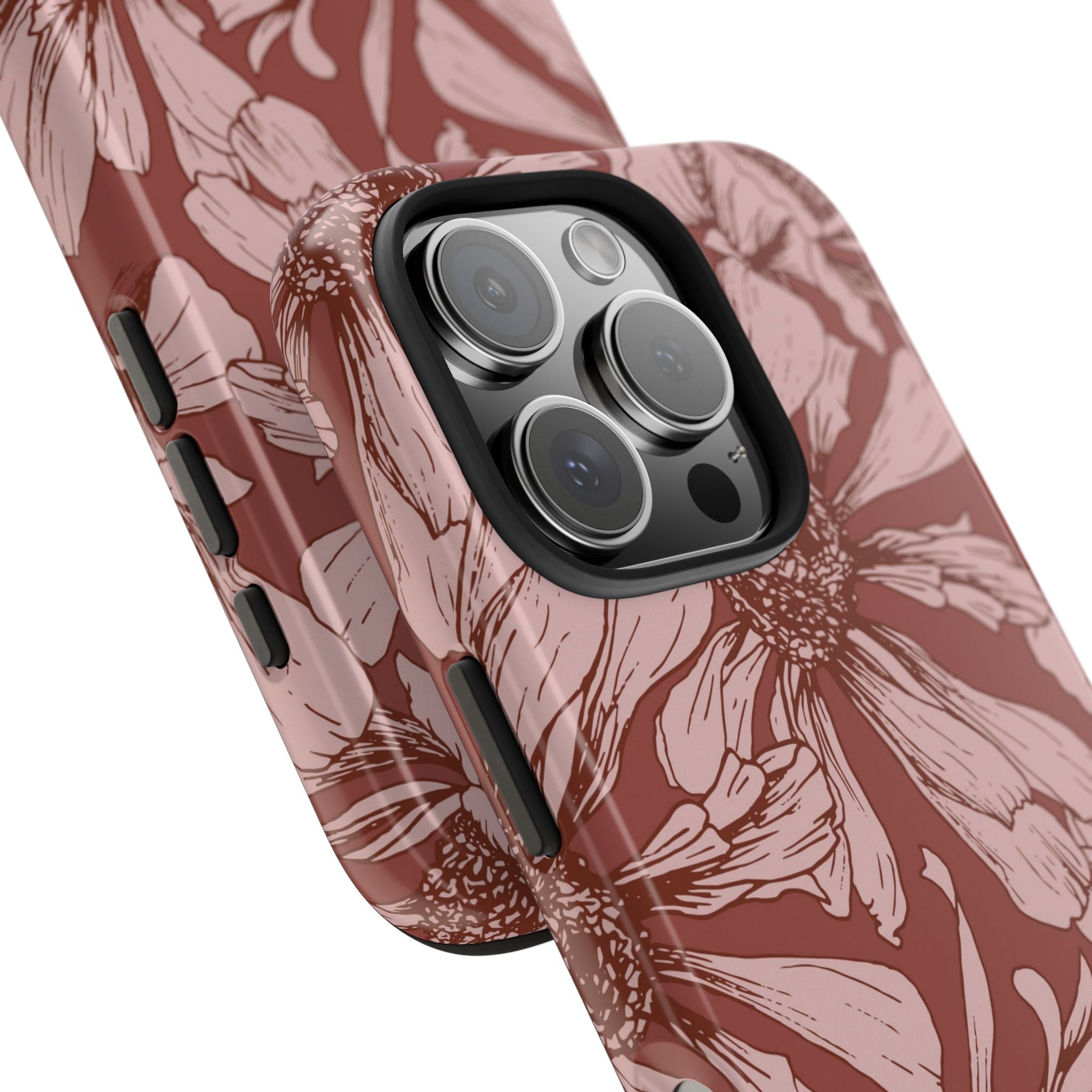 Pressed Bloom | Mocha Floral Sketch Phone Case