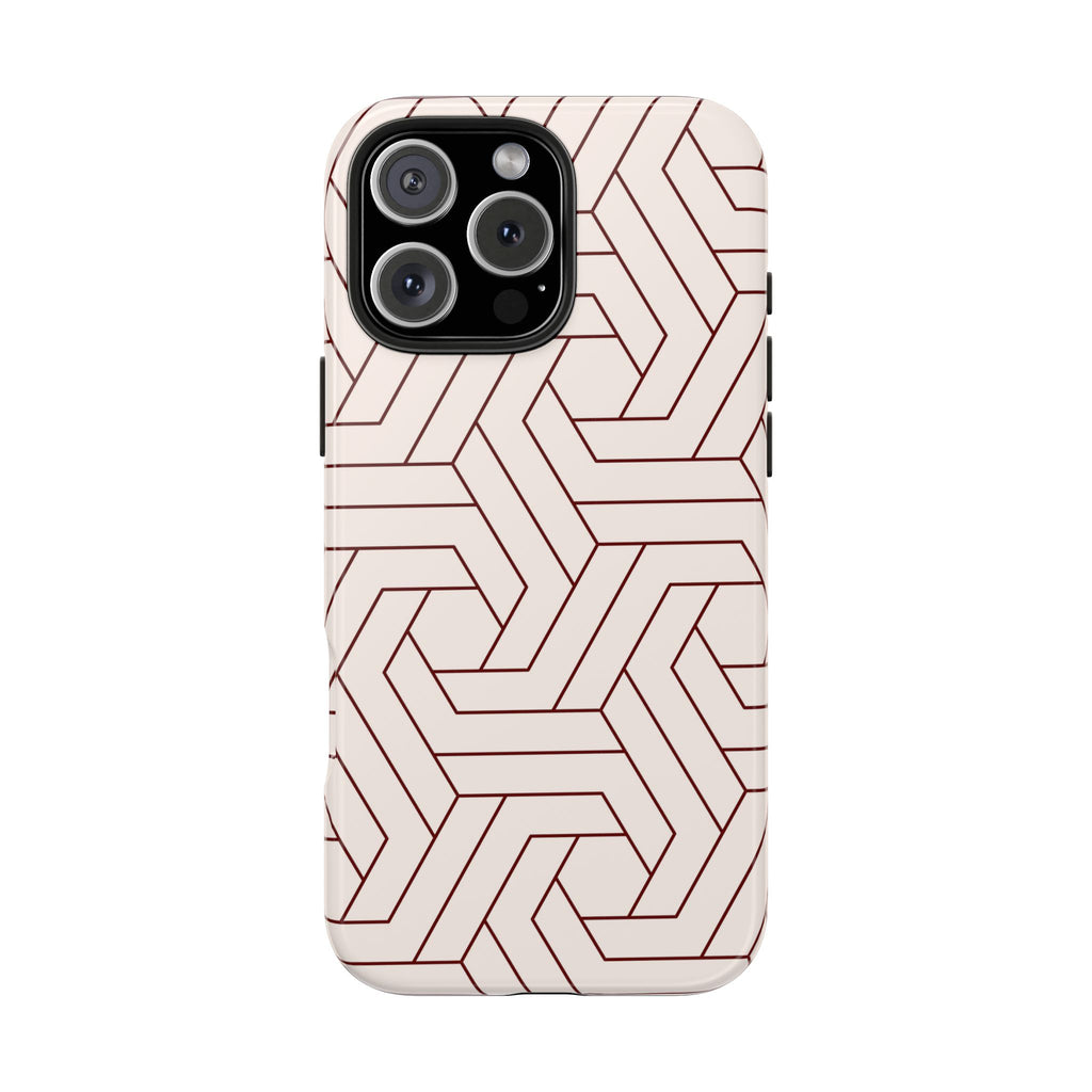 Rosewood Form | Blush Geometric Line Phone Case