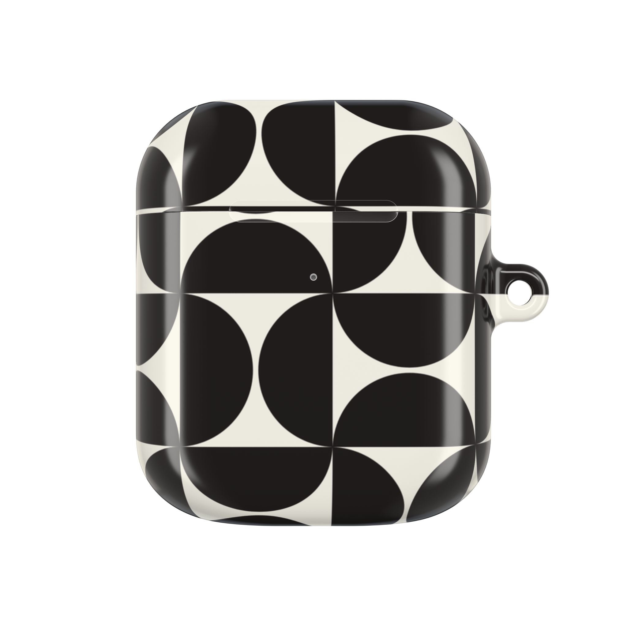 Noir Mod | Black Geometric Retro AirPods Case