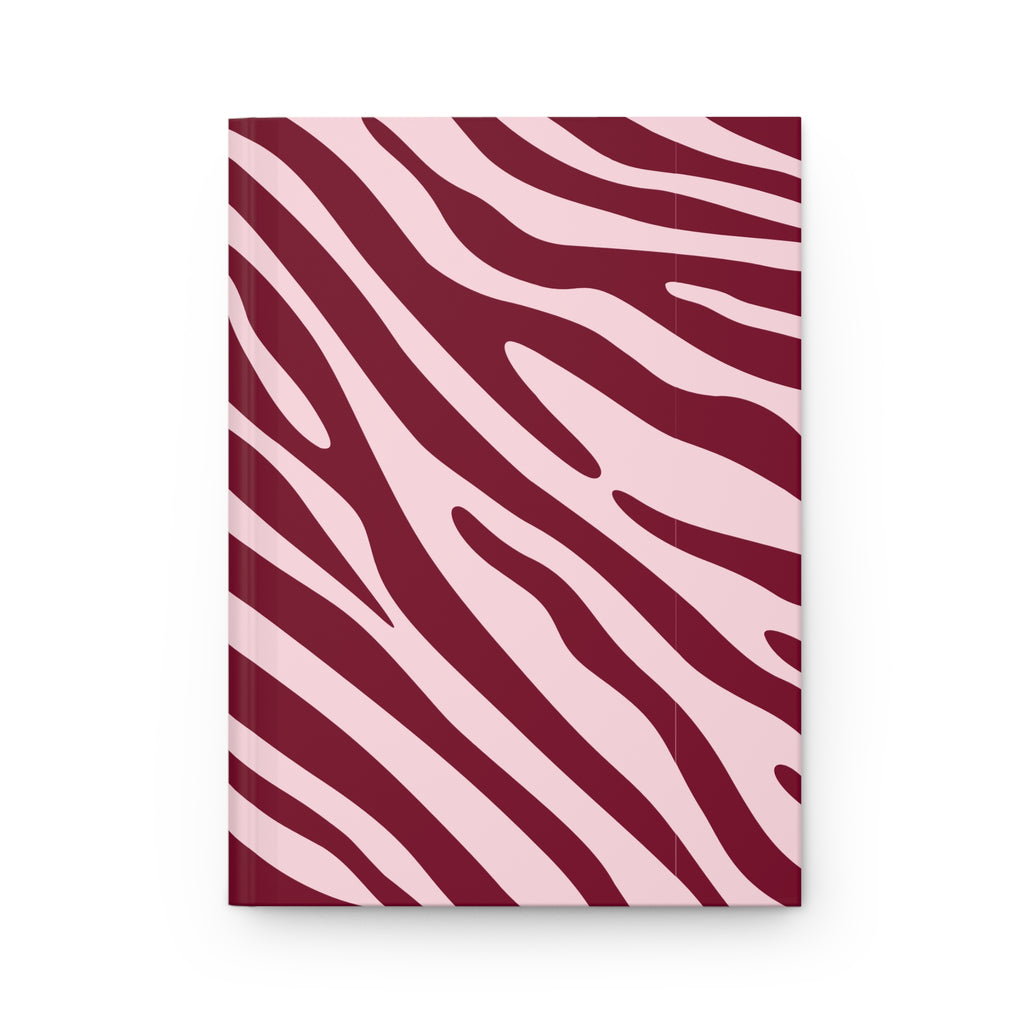 Velvet Zebra | Burgundy Zebra Print Journal