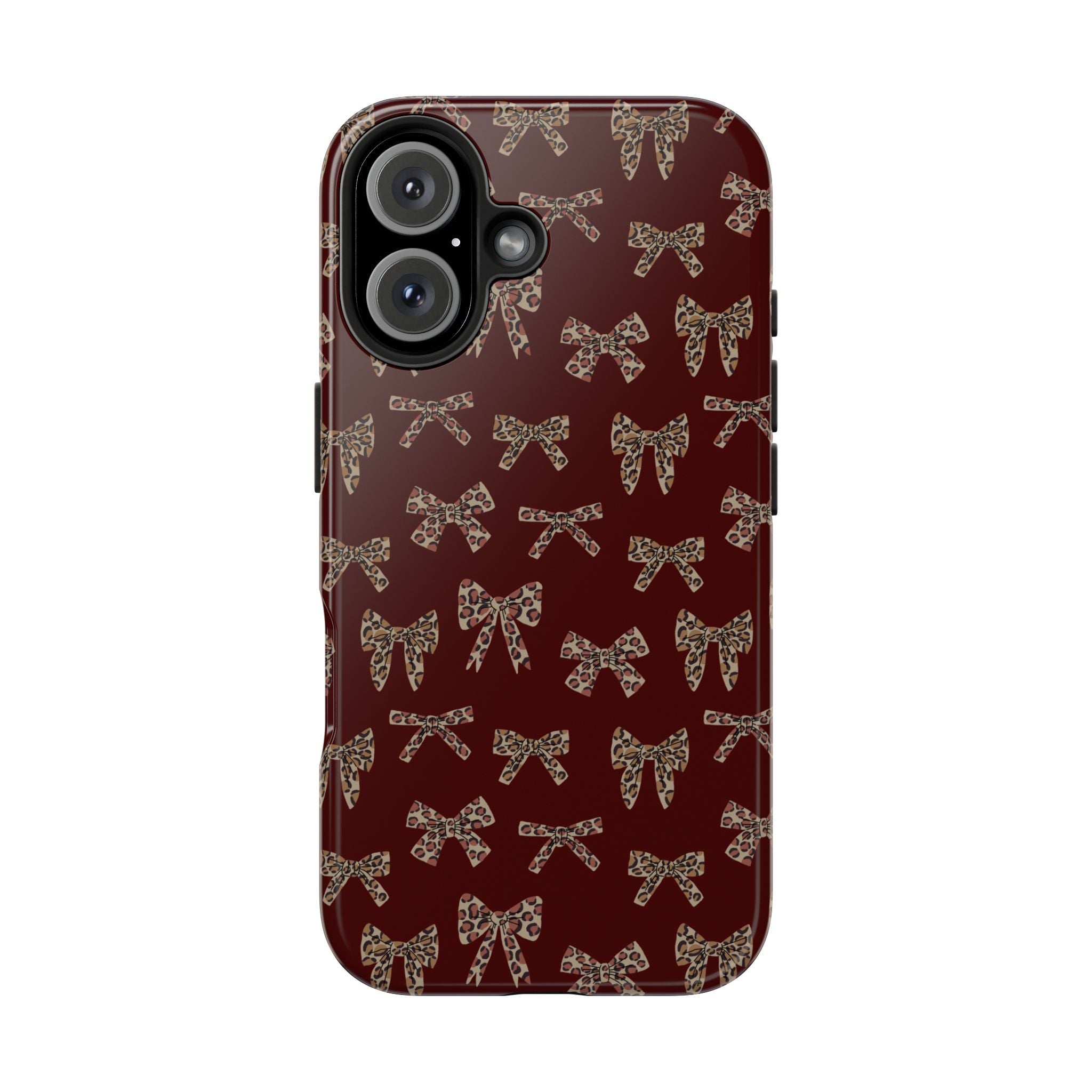 Ribbon Riot | Leopard Bow Print Phone Case
