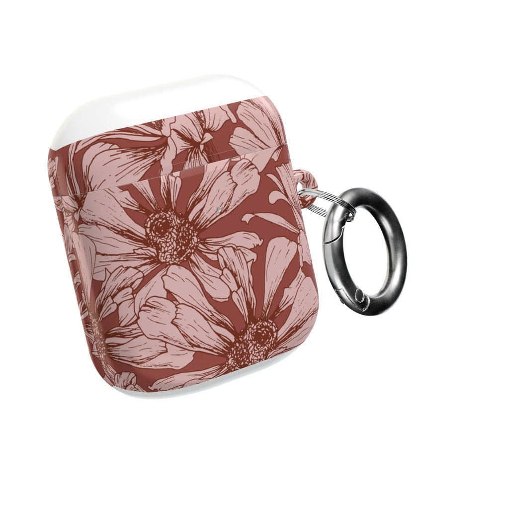 Pressed Bloom | Mocha Floral Sketch AirPods Case