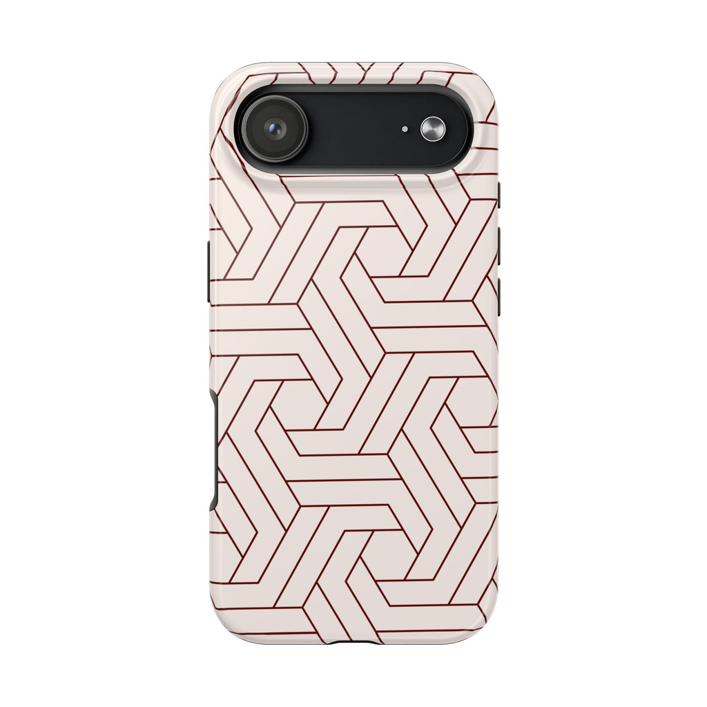 Rosewood Form | Blush Geometric Line Phone Case